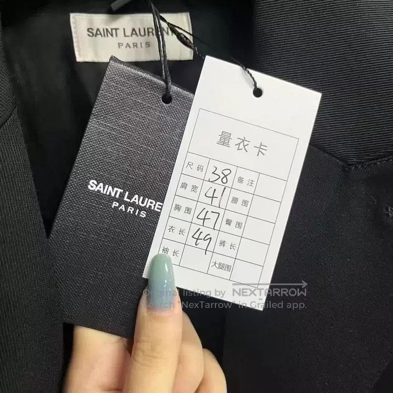 Saint Laurent Paris Saint Laurent Black Wool Short Jacket. Size US M / EU 48-50 / 2 - 5 Thumbnail