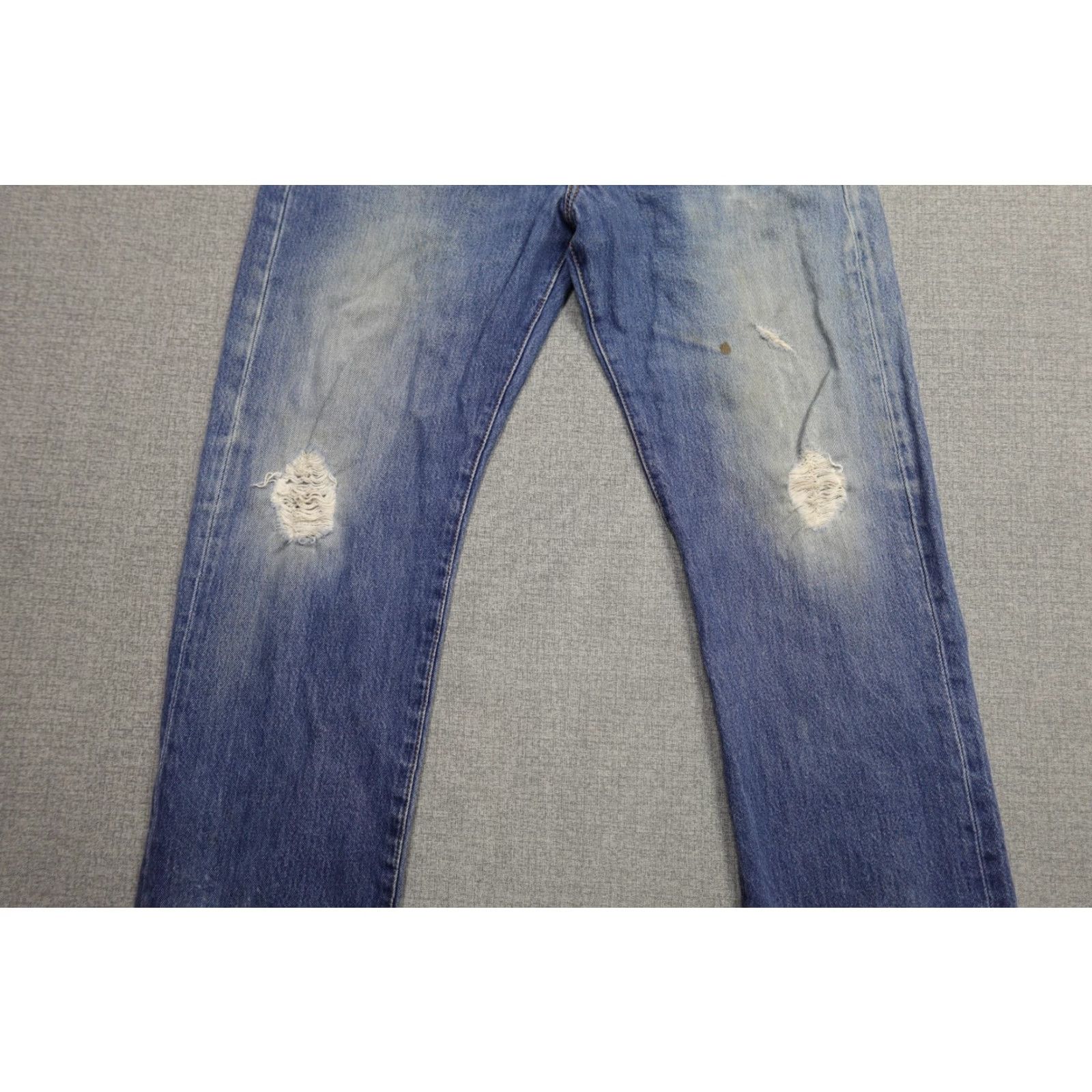 Levi's Levi's 501 Jeans Mens 34x29 Blue Straight Regular Fit Button Fly 5-Pocket Designers Denim Jeans USA Theme Mens Size US 34 / EU 50 - 3 Thumbnail