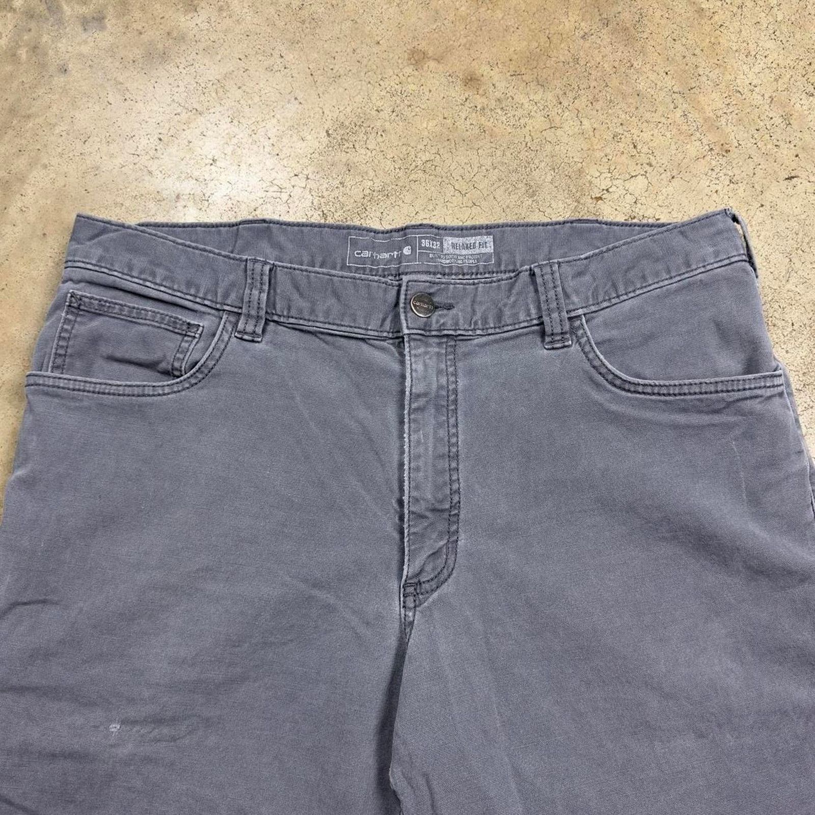 Carhartt Y2K Carhartt Utility Gray Carpenter Pants Size US 36 / EU 52 - 5 Thumbnail
