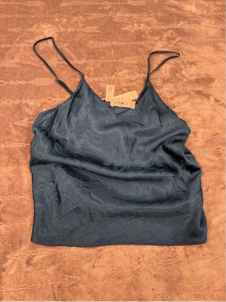 Victoria's Secret NWT Women's Victoria's Secret Cami, M, Dark Teal Size XXS / US 00 / IT 34 - 1 Thumbnail
