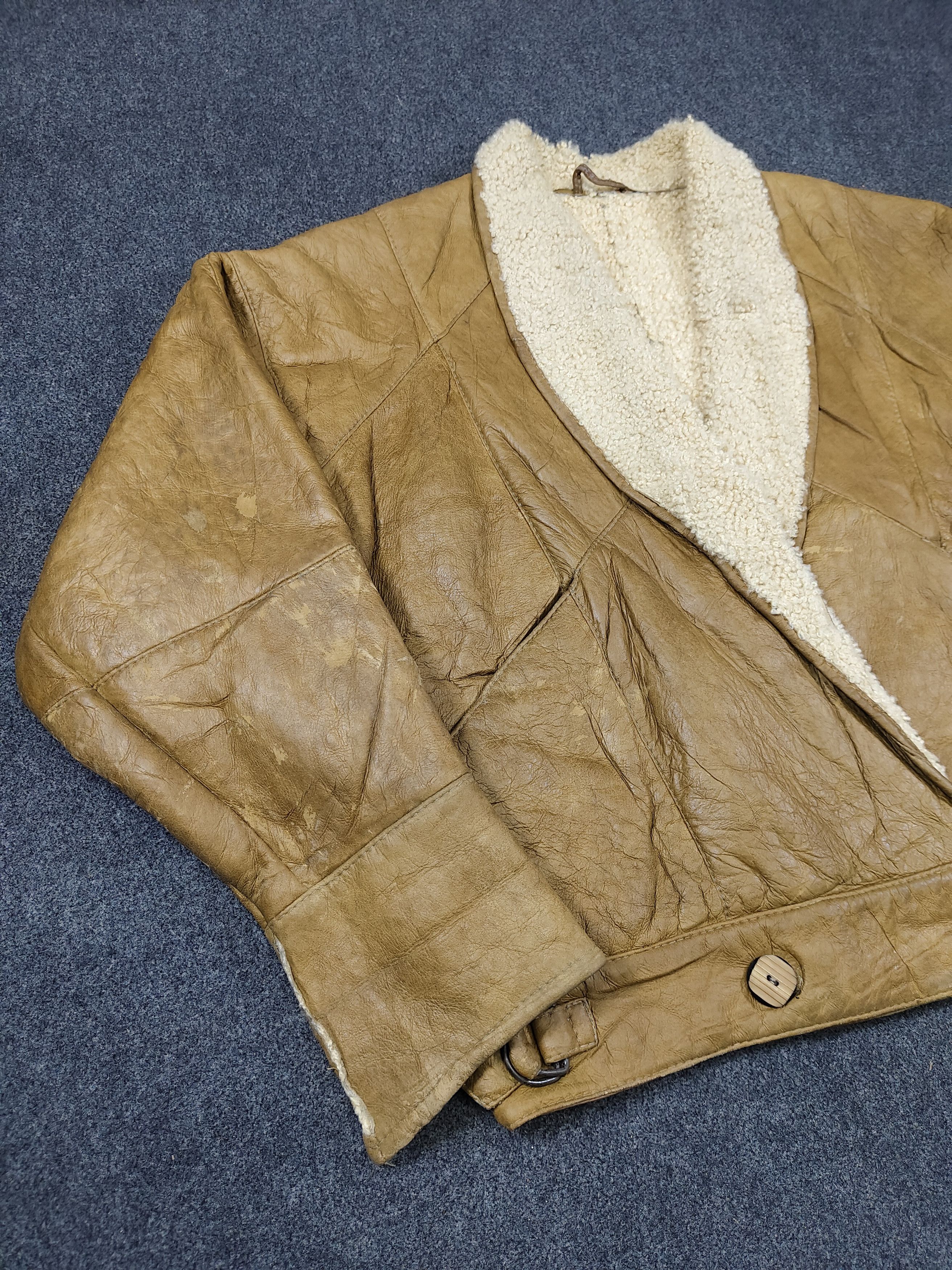 Vintage 80s Knight- Archived Artisan Crafted Panel Wool Shearling Size US M / EU 48-50 / 2 - 4 Thumbnail