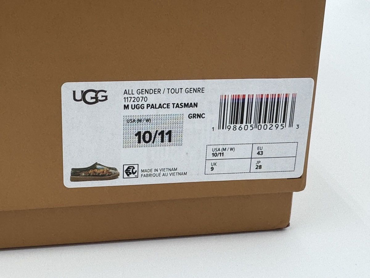 Palace × Ugg PALACE UGG TASMAN SLIPPER BURNT OLIVE CAMO 10US