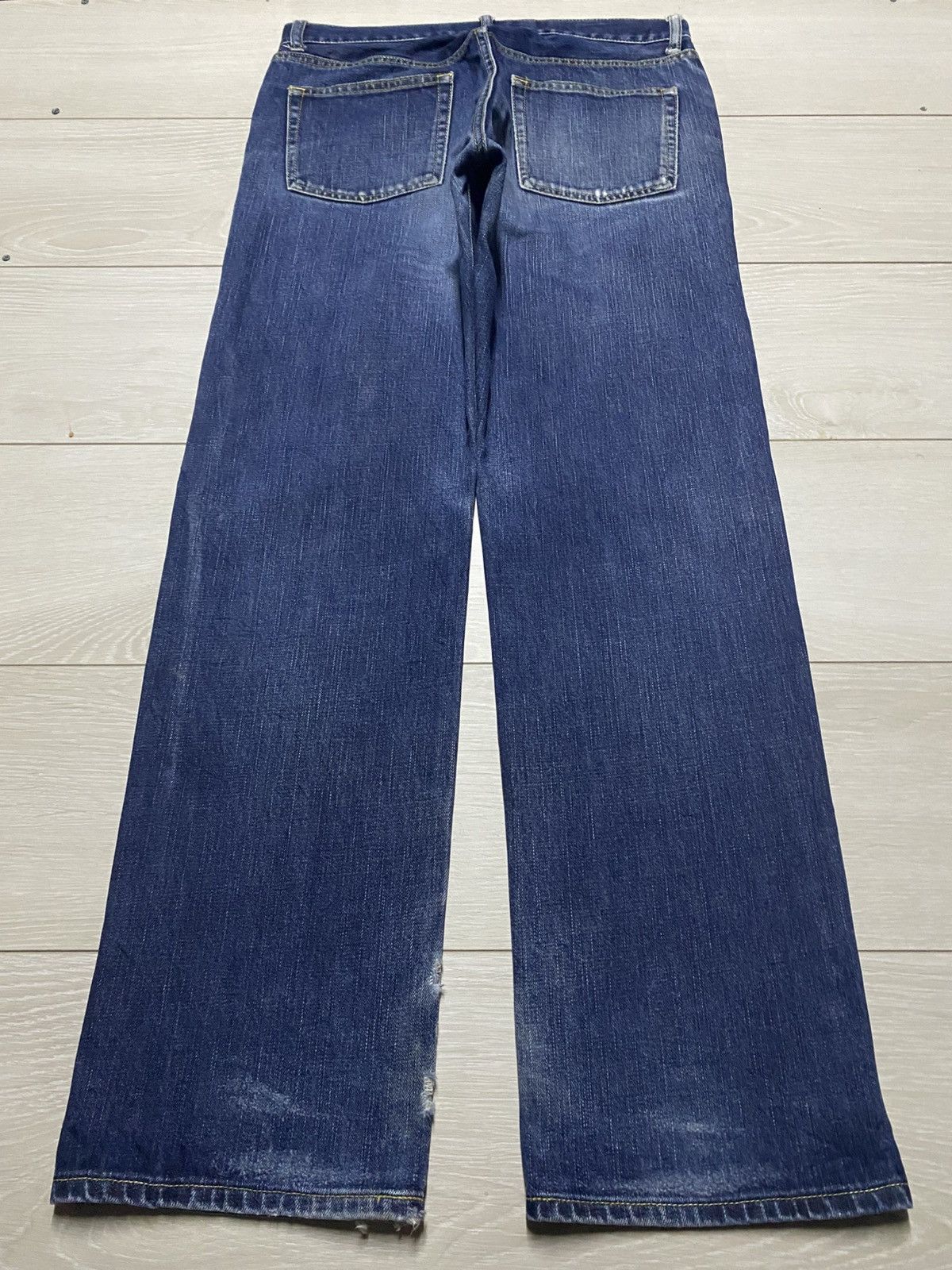Japanese Brand Vintage Clothing Japanese Brand Blue Wash Distressed Jeans Size US 33 - 2 Thumbnail