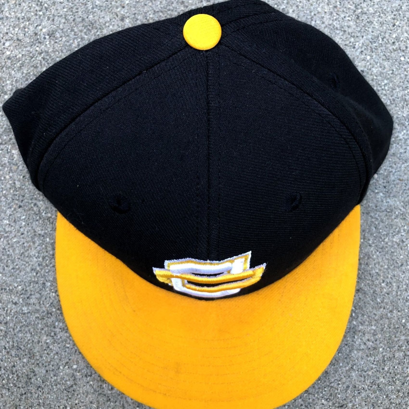 Vintage RICHARDSON CC Logo College Fitted Hat Men's 7 3/8 Black Cap Size ONE SIZE - 3 Thumbnail