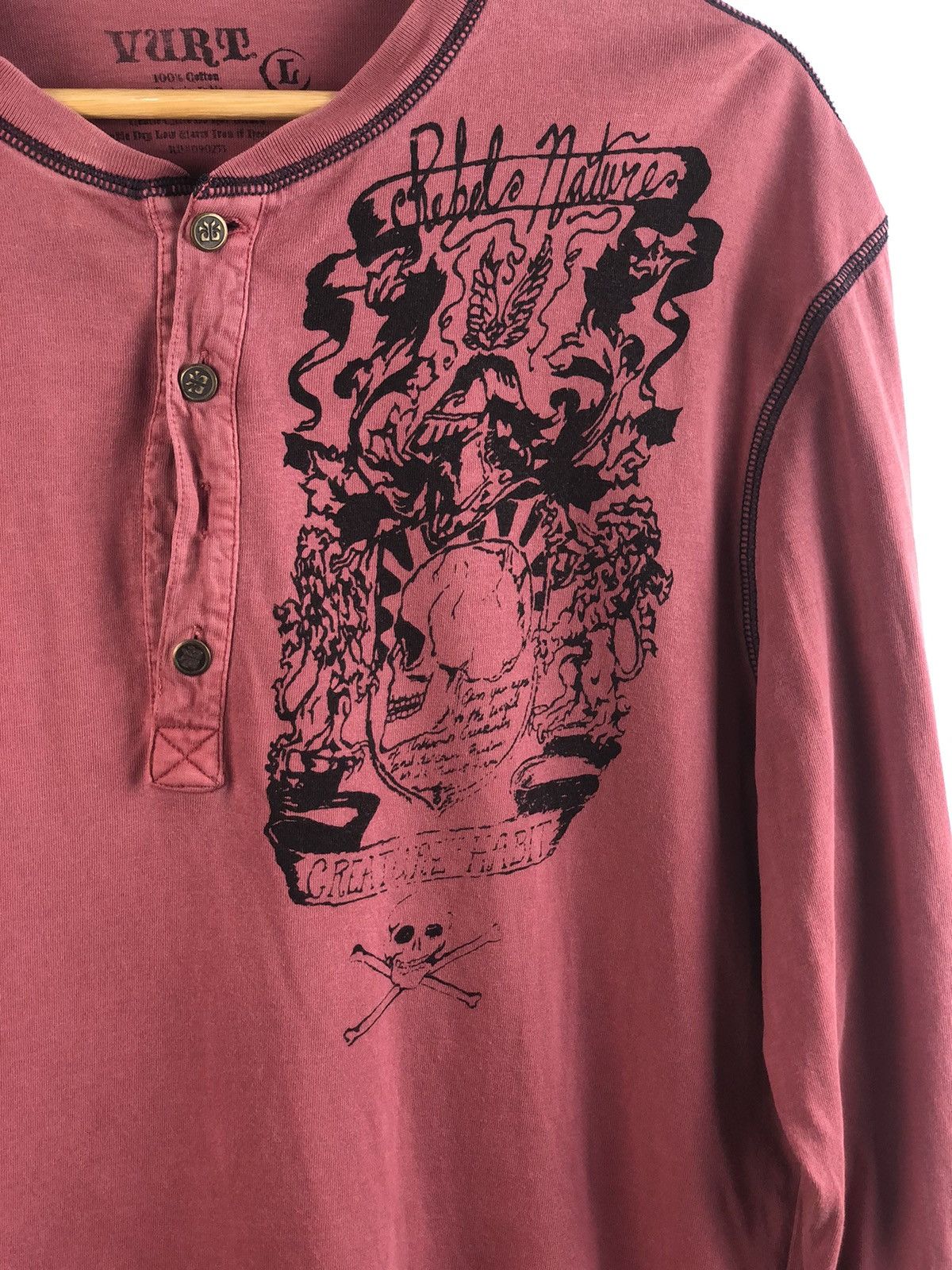 Vintage Vintage VURT skateboarding faded long sleeve large slim Size US L / EU 52-54 / 3 - 3 Thumbnail