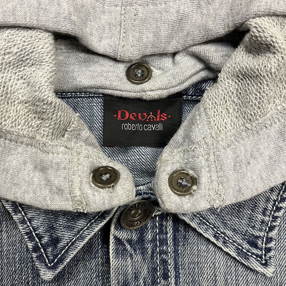 If Six Was Nine 2000s Roberto Cavalli - Devils Bono Denim Jacket Size US XS / EU 42 / 0 - 10 Thumbnail