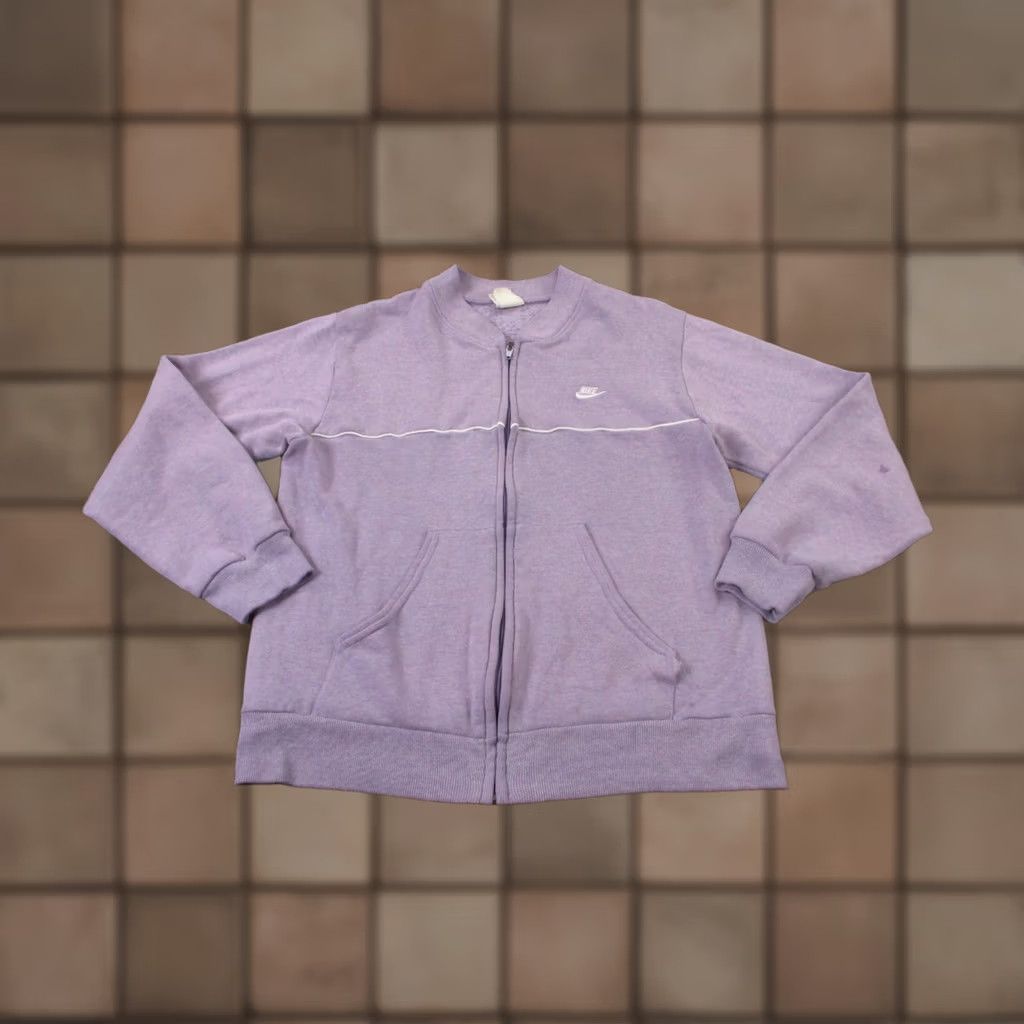 Nike VINTAGE Nike Jacket Womens L Purple Athletic Y2K Track Casual Retro Size L / US 10 / IT 46 - 1 Thumbnail