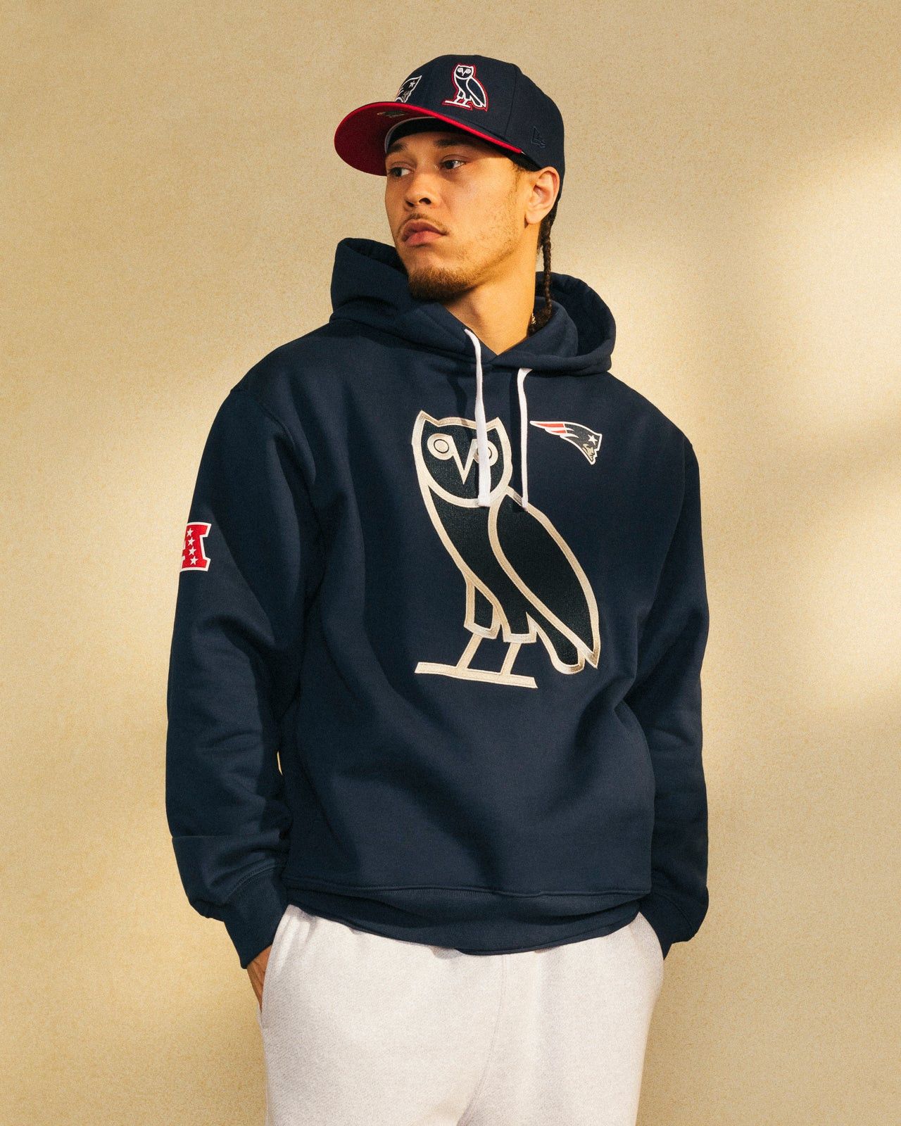 NFL OVO x NFL NEW ENGLAND PATRIOTS OG HOODIE XXXL Size US XXL / EU 58 / 5 - 10 Thumbnail