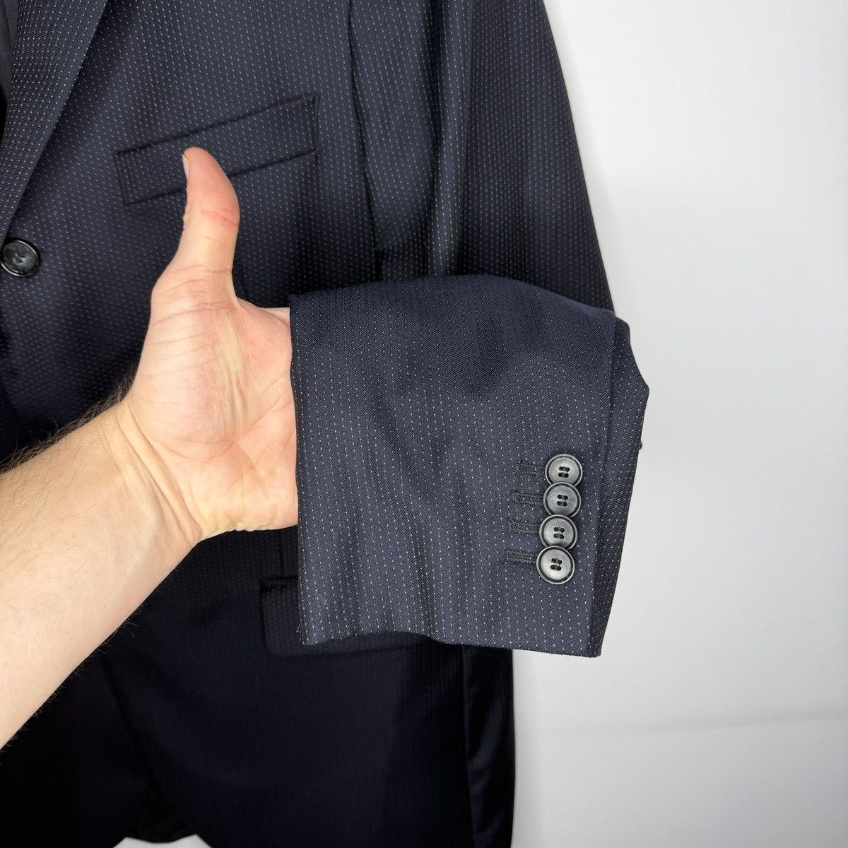Acne Studios Acne Studios J Dot AW13 Suit Blazer + Pants Wool Navy Size 46R - 6 Thumbnail