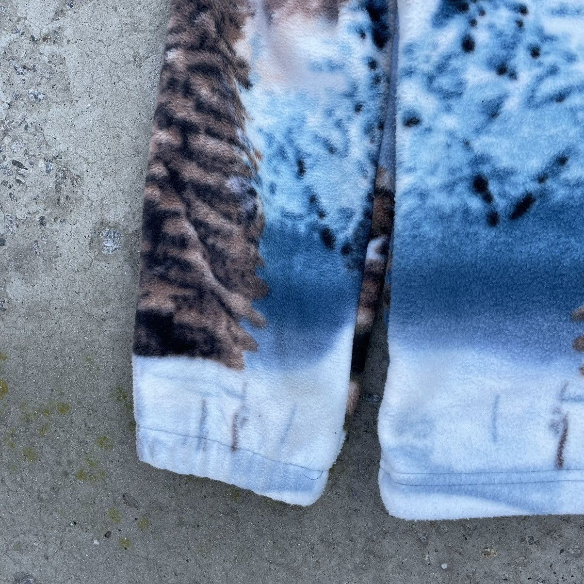 Vintage Vintage Zip Hoodie Fleece Overprint With Wolf Y2K 90s USA Size US M / EU 48-50 / 2 - 9 Thumbnail