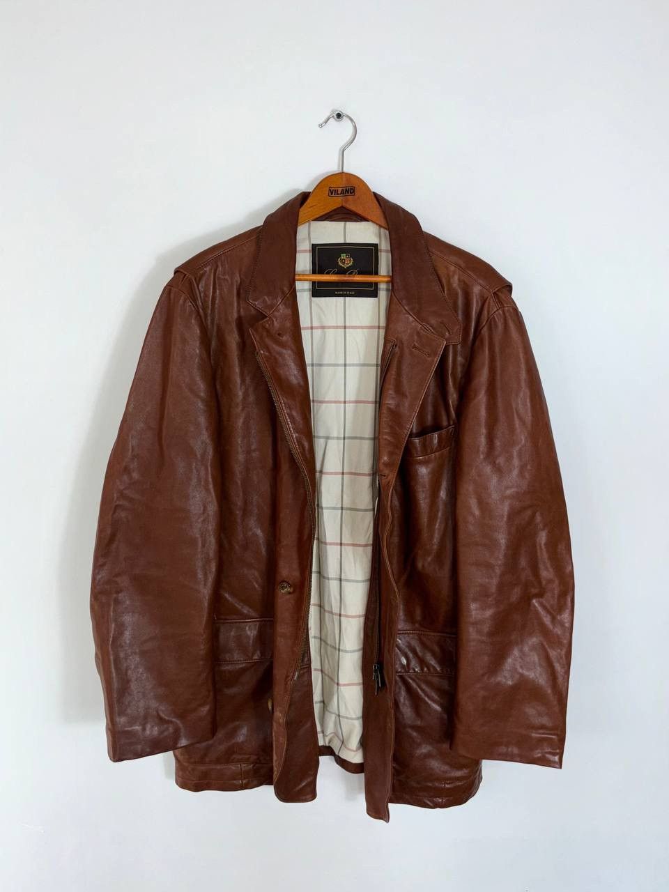 Loro Piana Loro Piana Leather Coat Jacket Size US XXL / EU 58 / 5 - 2 Thumbnail