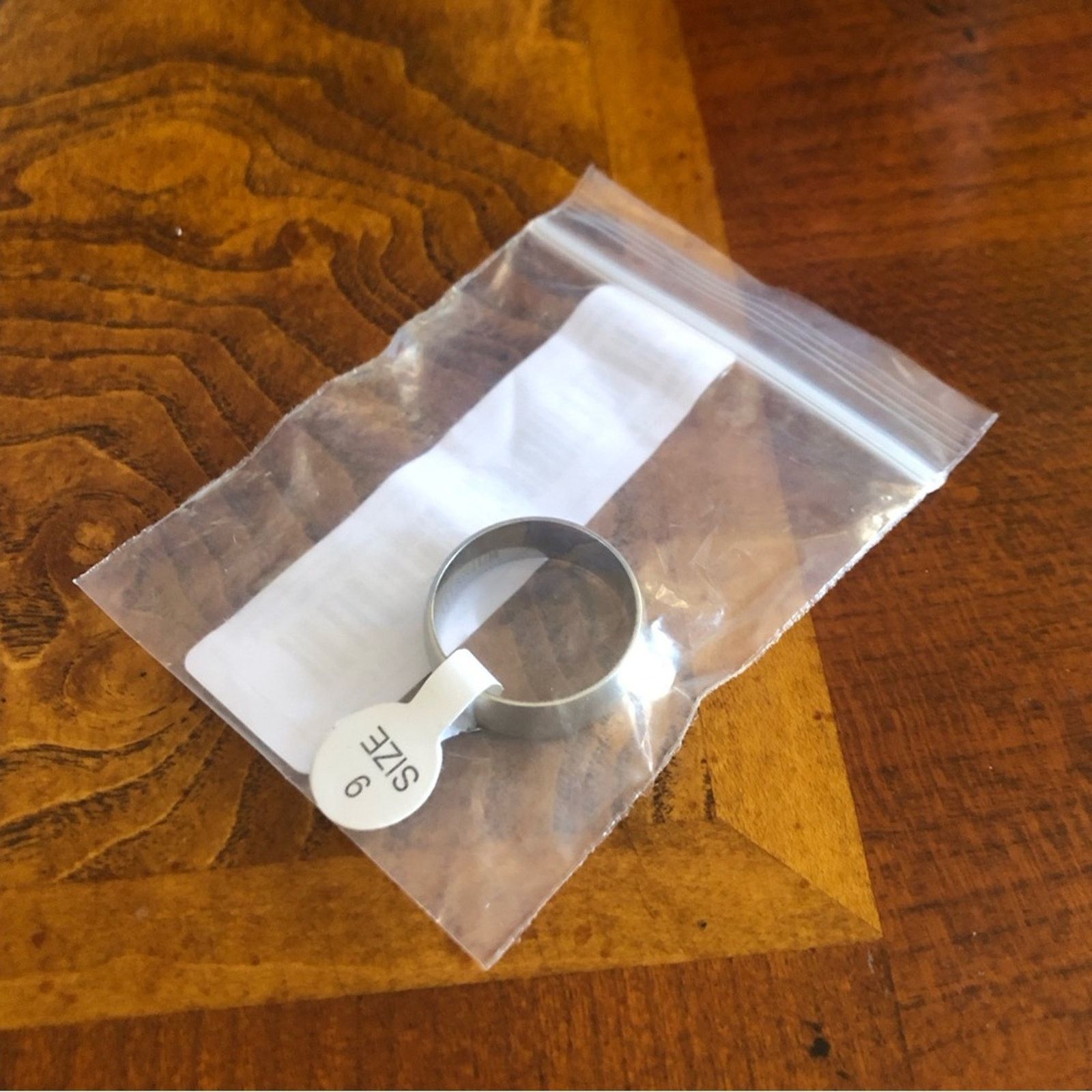 Jewelry Men’s matte frosted titanium steel band ring NWT 9 Size ONE SIZE - 9 Thumbnail
