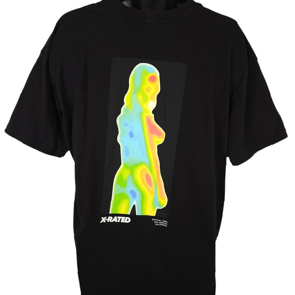 Vintage X Rated Heat Vision T Shirt Mens 2XL NOVA Black Cotton Streetwear Crew Neck Short Sleeve Art 2020s Mens Size US XXL / EU 58 / 5 - 4 Thumbnail