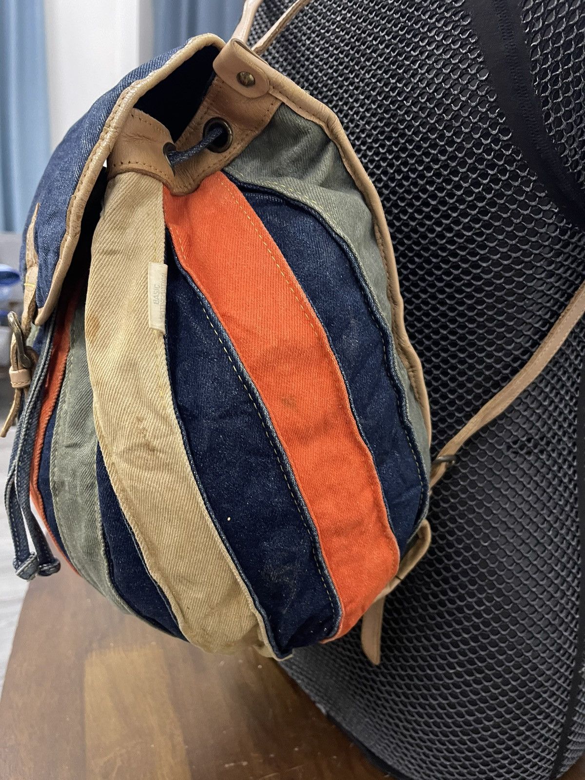 Japanese Brand × Vintage Japan denim Pumpkin Rucksack Bag Size ONE SIZE - 4 Thumbnail