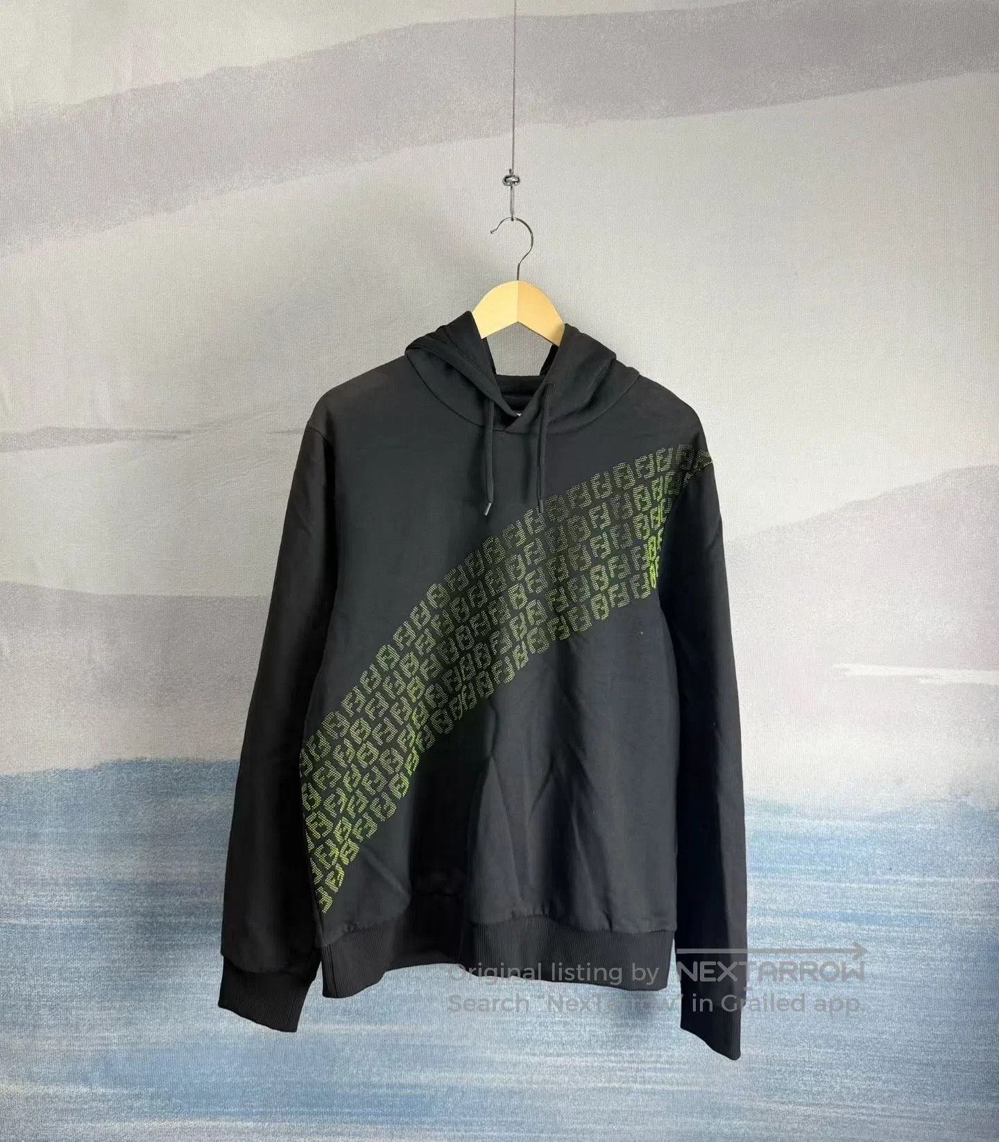 Fendi FENDI Black Twill All-Over Print Hoodie| Size US L / EU 52-54 / 3 - 1 Thumbnail