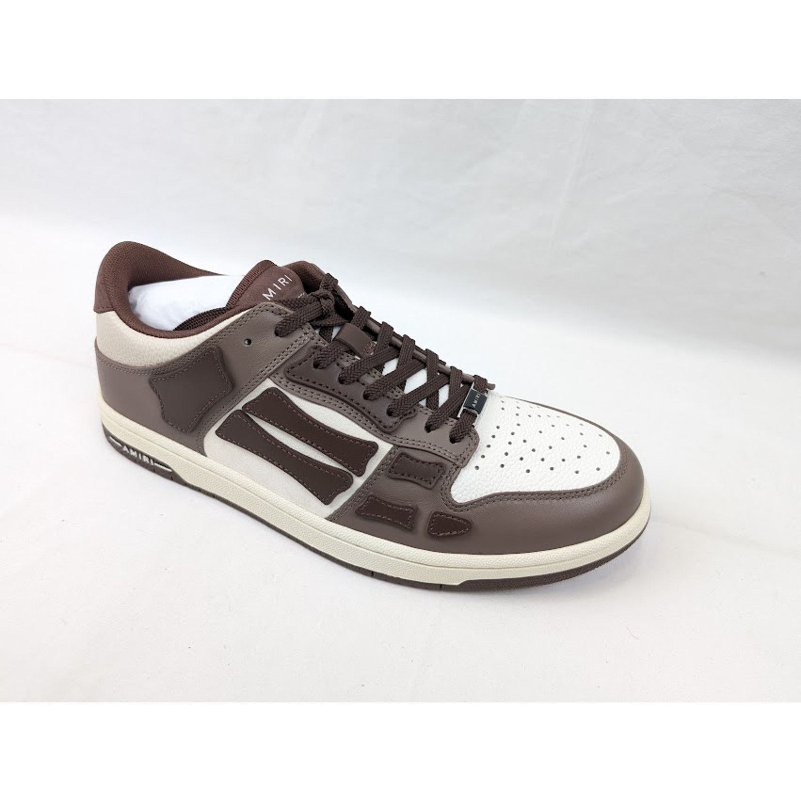 Amiri o1rshd1 Skelton Low-Top Sneakers in Brown Size US 9 / EU 42 - 2 Thumbnail