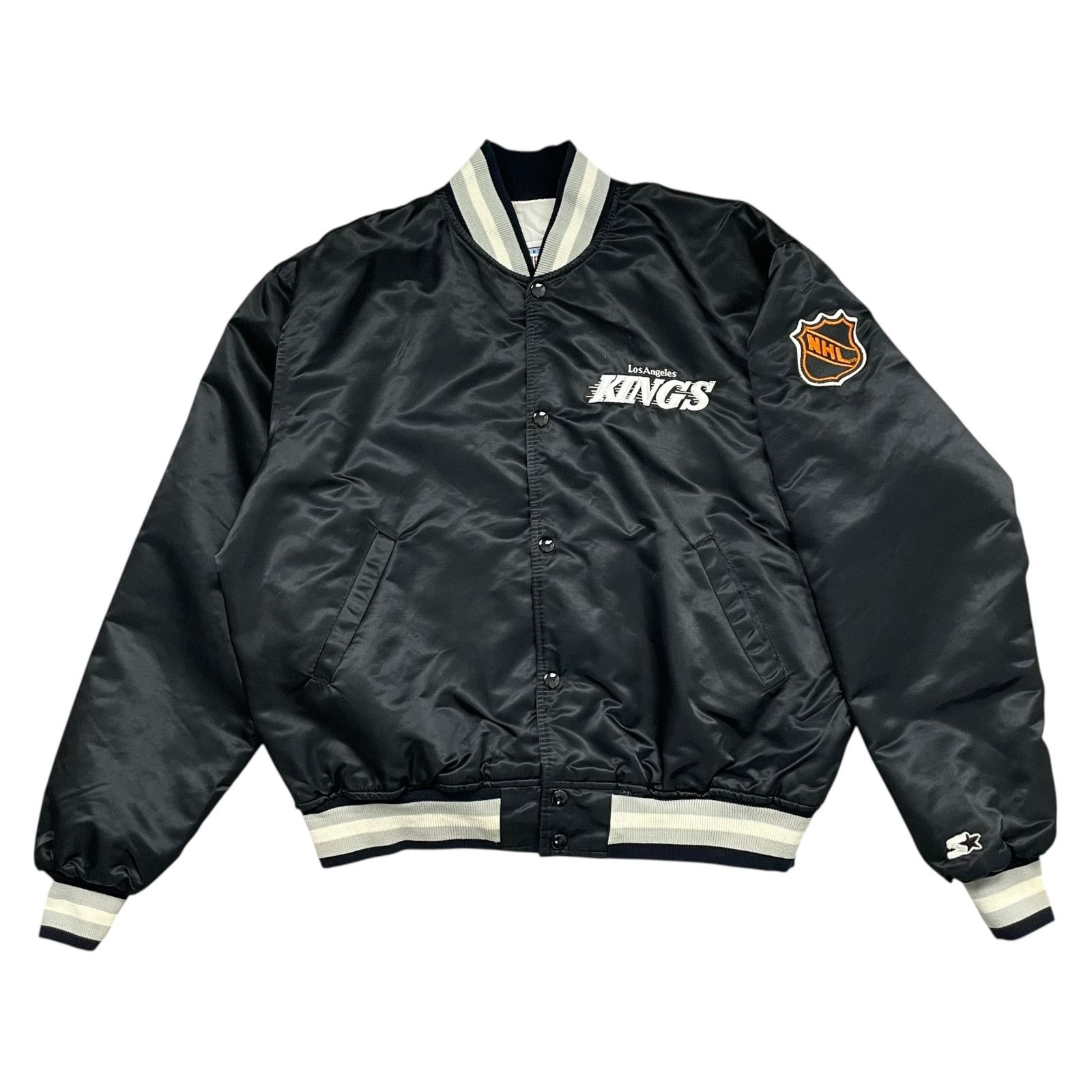 NHL VTG 90s LOS ANGELES KINGS STARTER SATIN BOMBER JACKET L Size US L / EU 52-54 / 3 - 2 Thumbnail