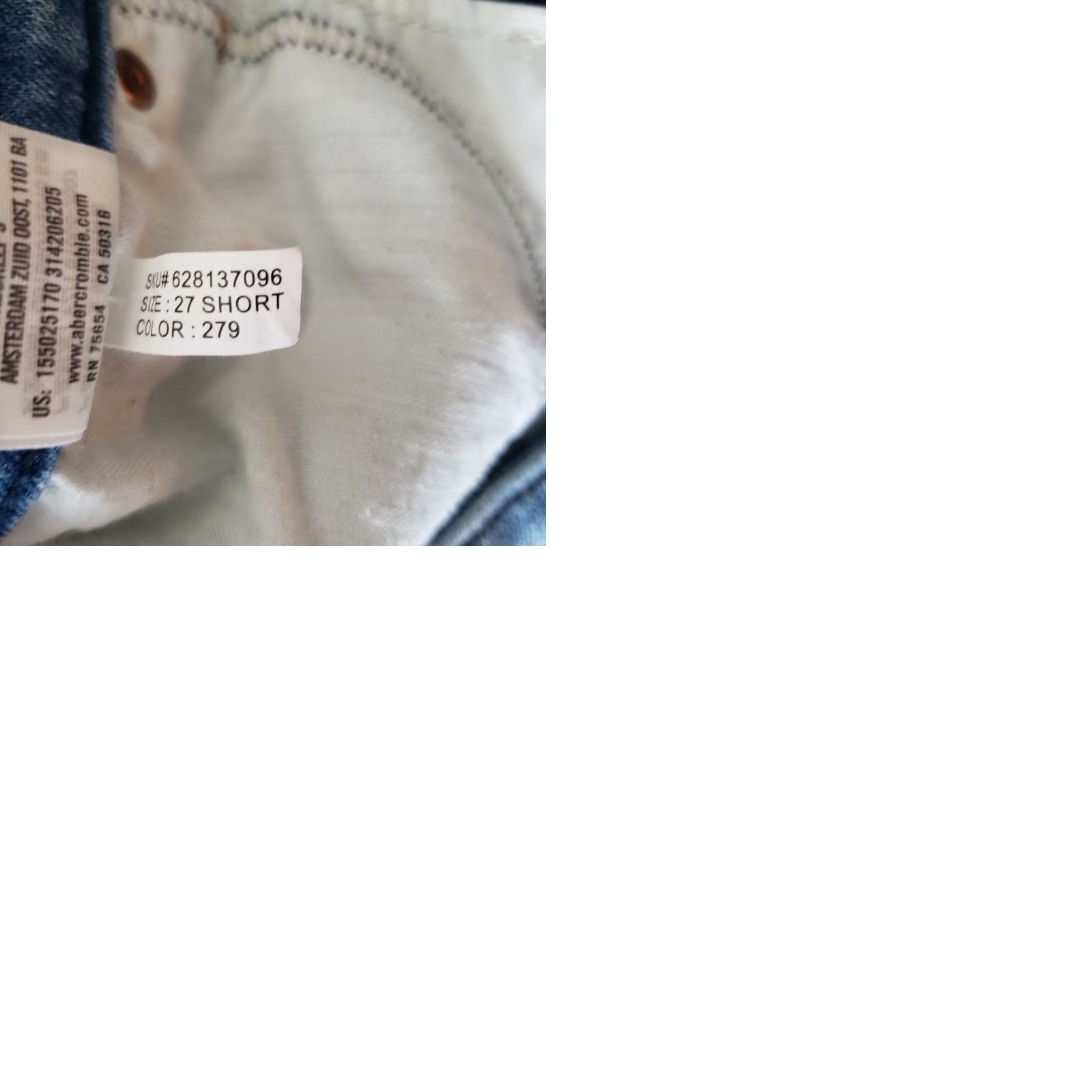 Abercrombie & Fitch Abercrombie & Fitch Simone High Rise Super Skinny Jeans-Size 27/4 Short Women Denim Blue Distressed Zip Fly Vintage NoPattern Size 27" / US 4 / IT 40 - 10 Thumbnail