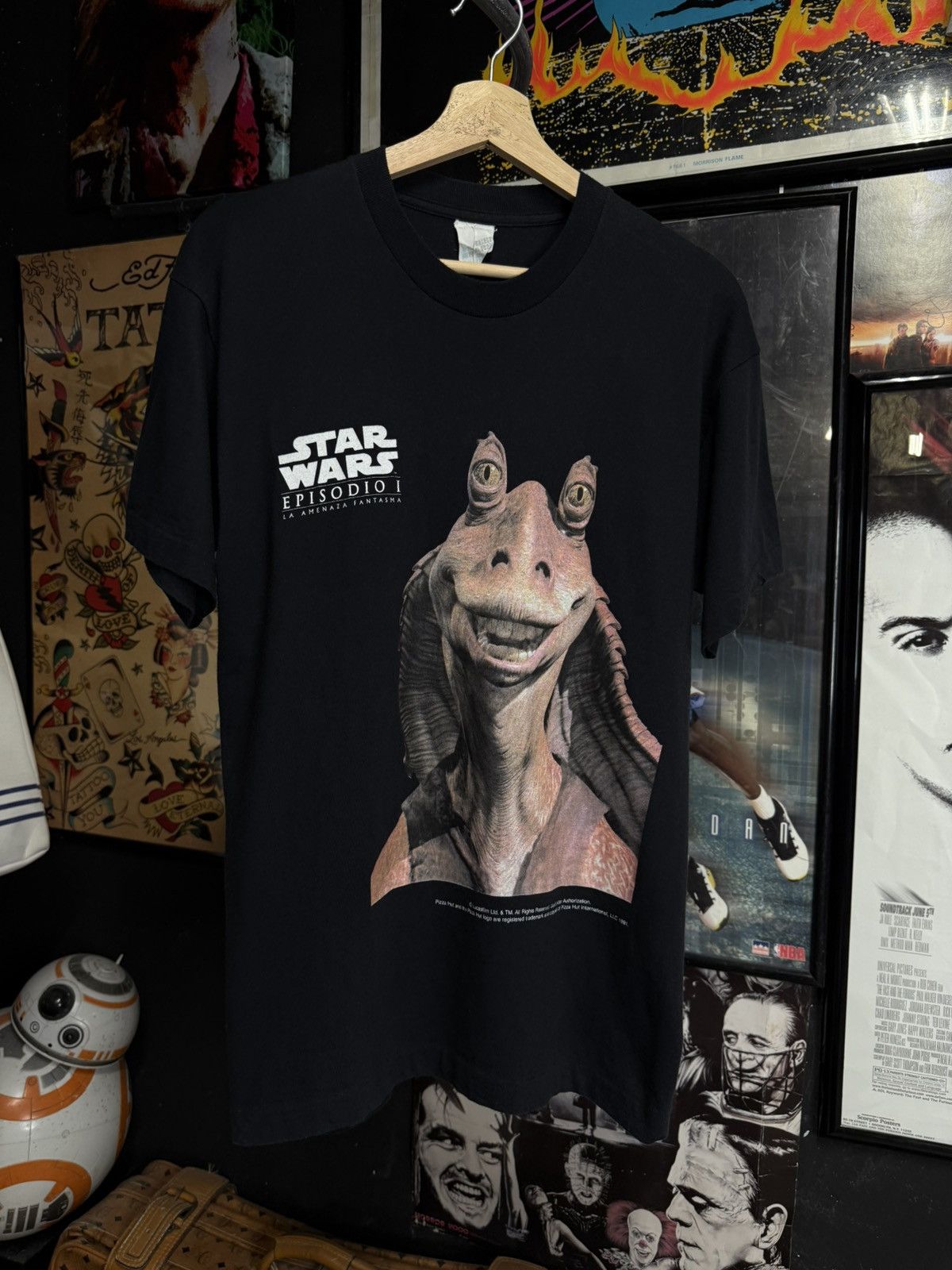 Vintage Vintage 90’s Jar Jar T-Shirt Vtg Star Wars Movie Tee Medium Size US M / EU 48-50 / 2 - 7 Thumbnail