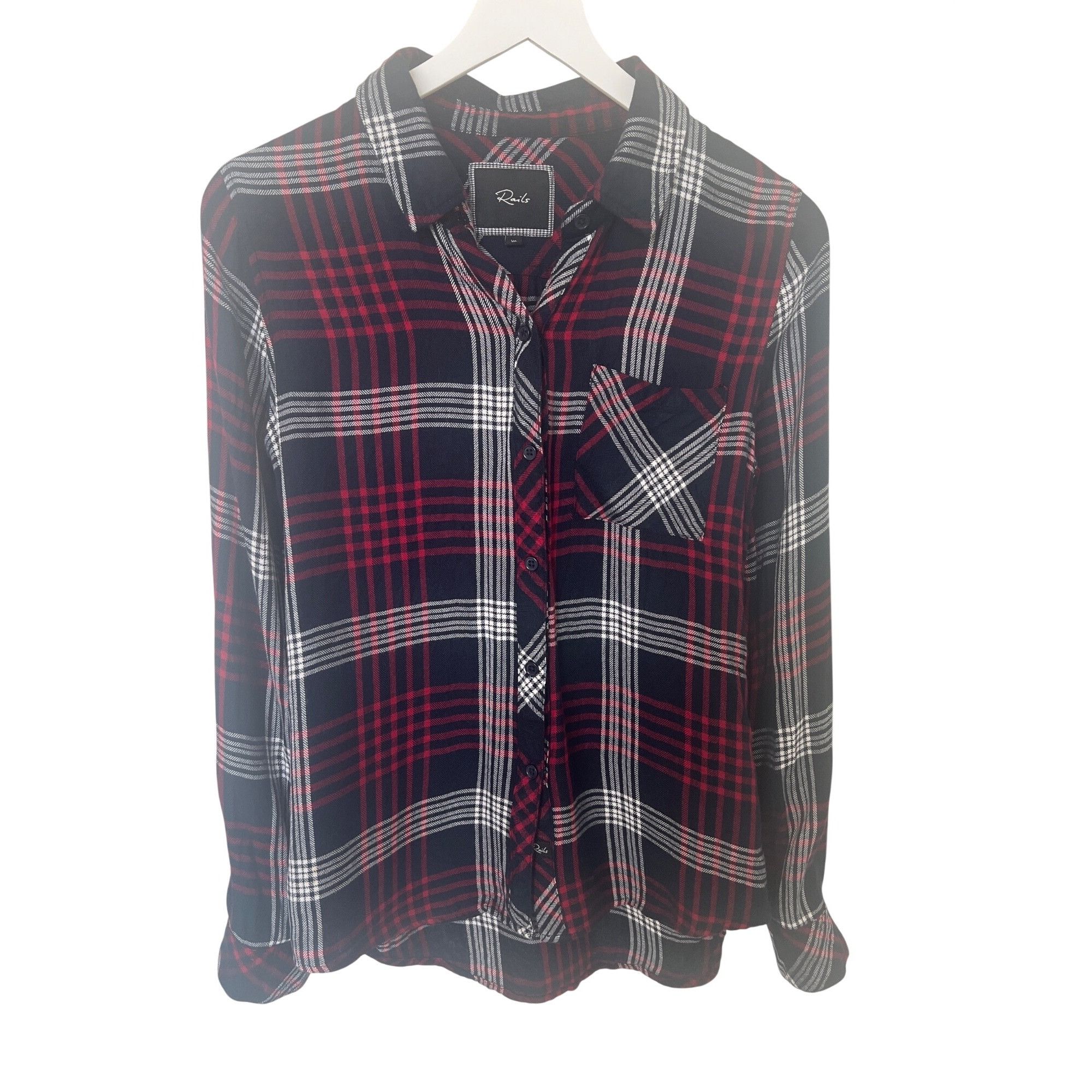 Rails Rails Hunter Plaid Button-Down Shirt Size XS / US 0-2 / IT 36-38 - 2 Thumbnail