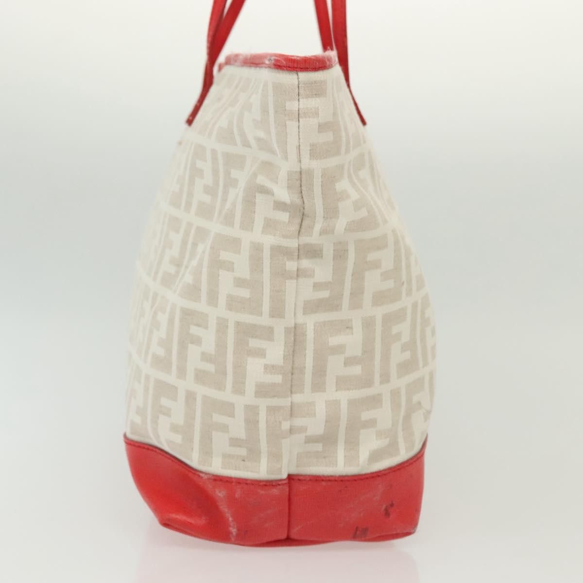 Fendi FENDI Zucca Canvas Tote Bag White Gold Size ONE SIZE - 5 Thumbnail