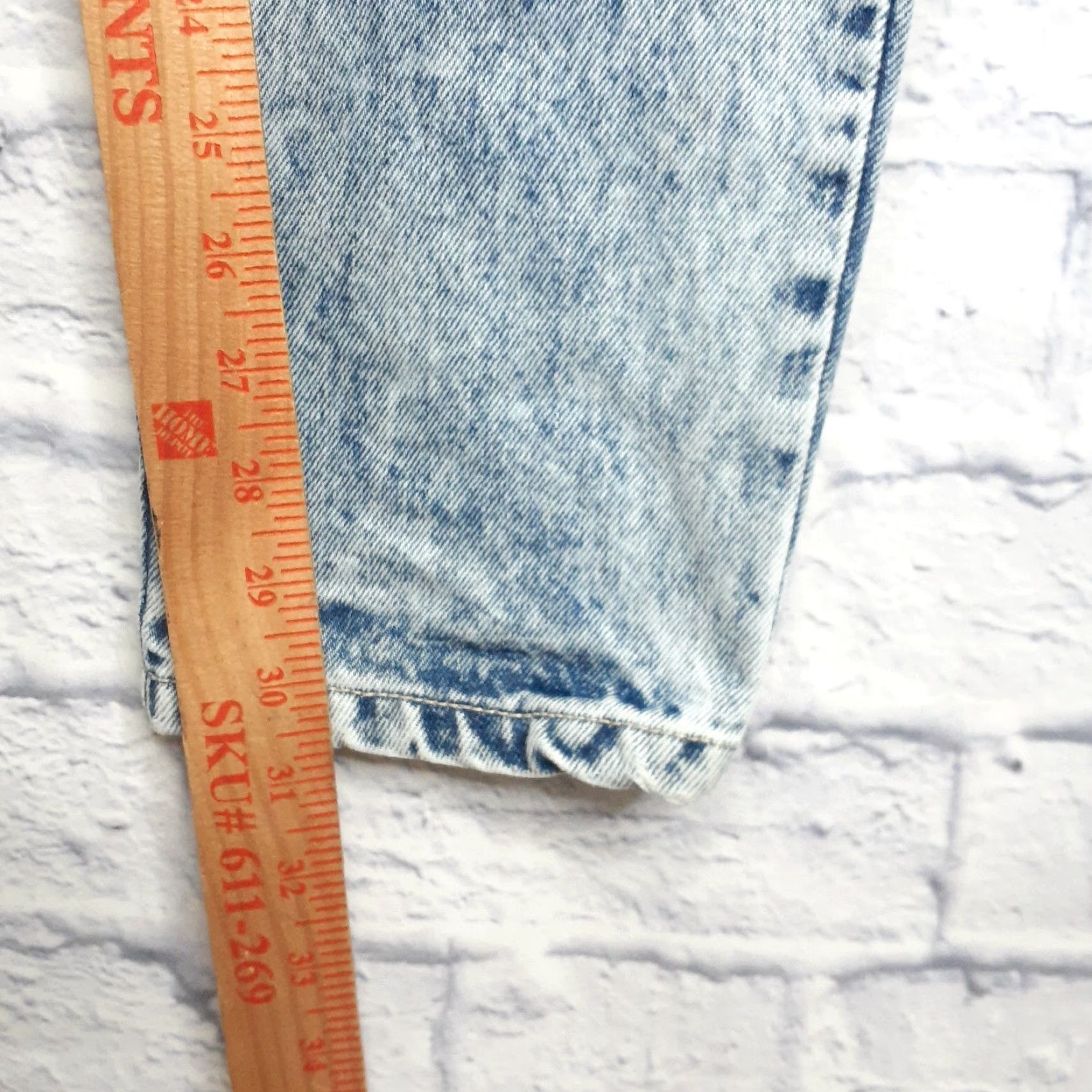 Vintage VINTAGE Gitano Denim Jeans Tapered High Rise Mom Womens 29x31 Long 14 29 Blue Cotton Cotton Denim Regular Rise 90s? Size 29" - 4 Thumbnail