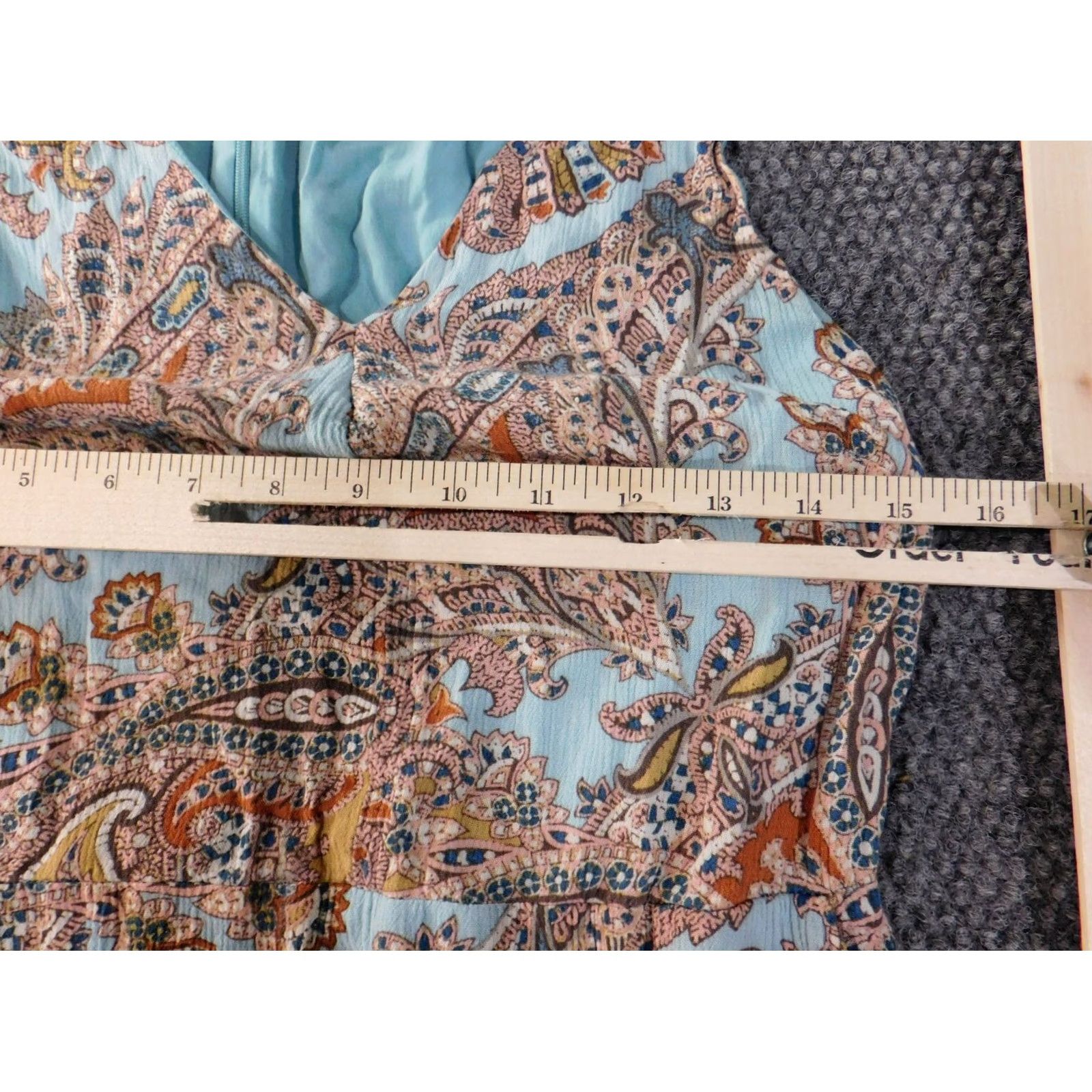 Cynthia Rowley Cynthia Rowley Dress A-Line Sleeveless Blue Rayon Zip Crew Neck 10 Women’s Regular Floral Pattern Size L / US 10 / IT 46 - 3 Thumbnail