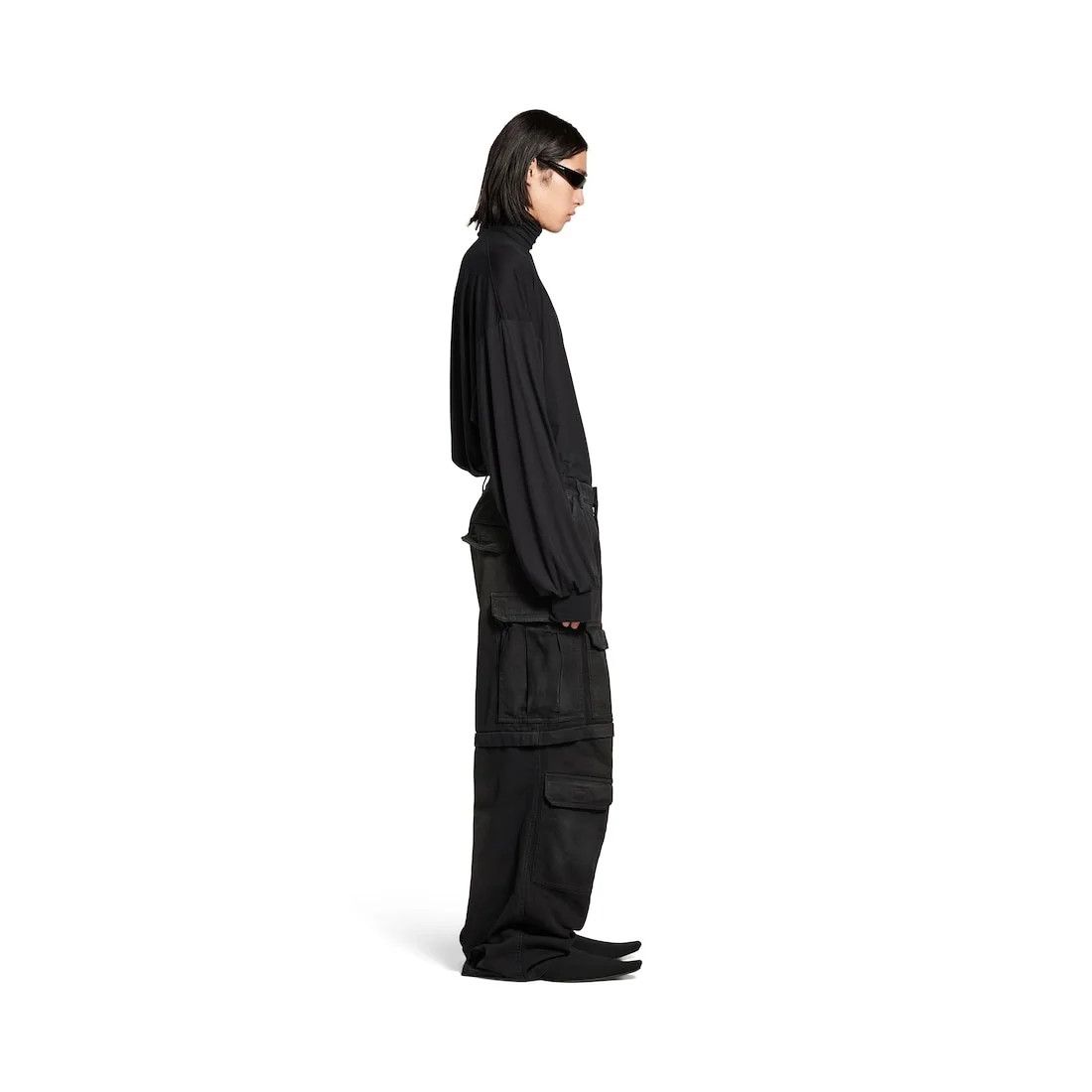 Balenciaga o1tr1nto0426 Cargo Pants in Black Size US 34 / EU 50 - 3 Thumbnail