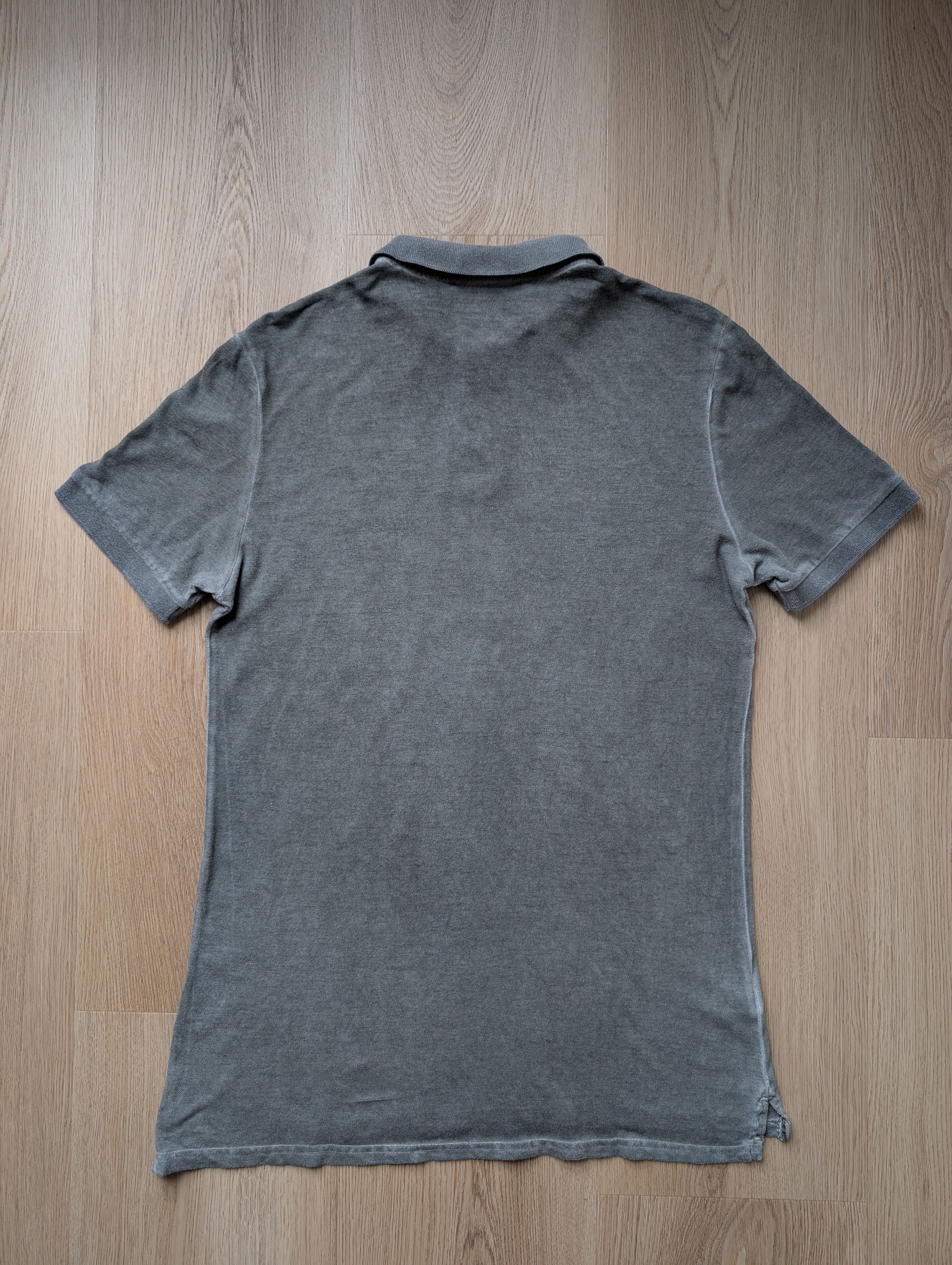 Other Kangra Men's Classic Grey Faded Polo Luxury Shirt Italy Size US L / EU 52-54 / 3 - 11 Thumbnail