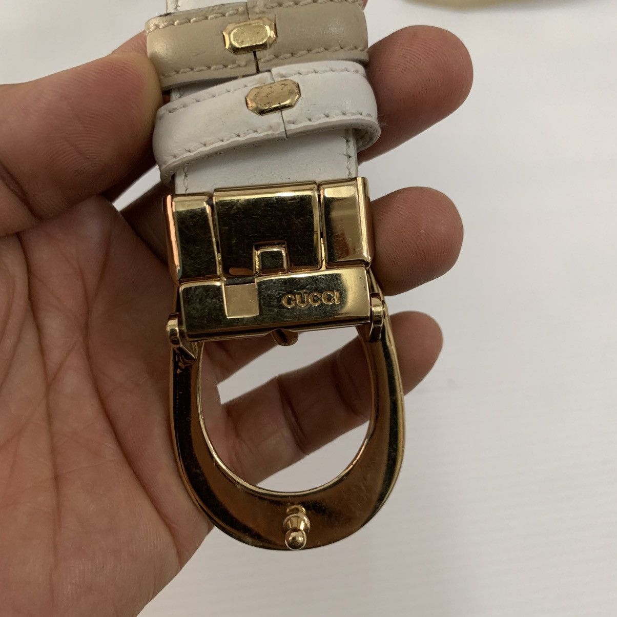 Gucci Authentic Gucci 2 Tone Colour Leather Belts Size ONE SIZE - 7 Thumbnail