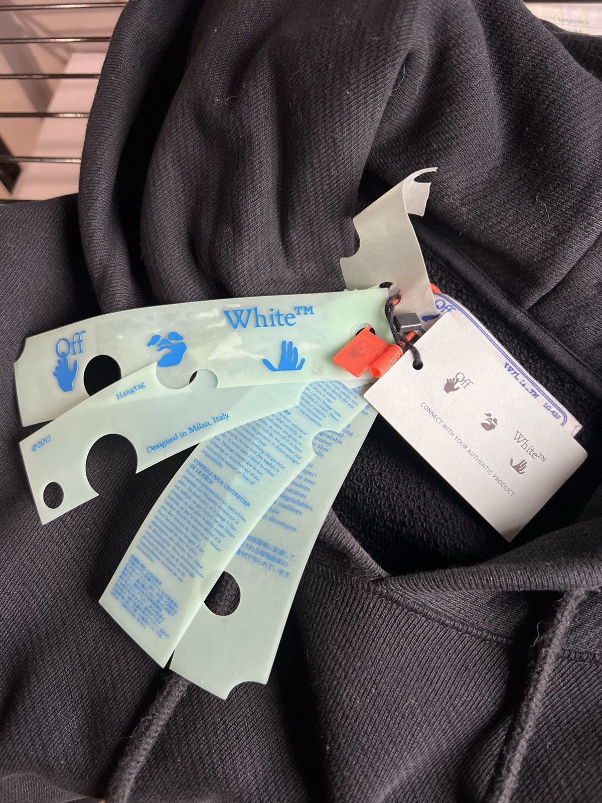 Off-White OFF-WHITE Swimming Man Logo Hoodie Size US XXL / EU 58 / 5 - 13 Thumbnail