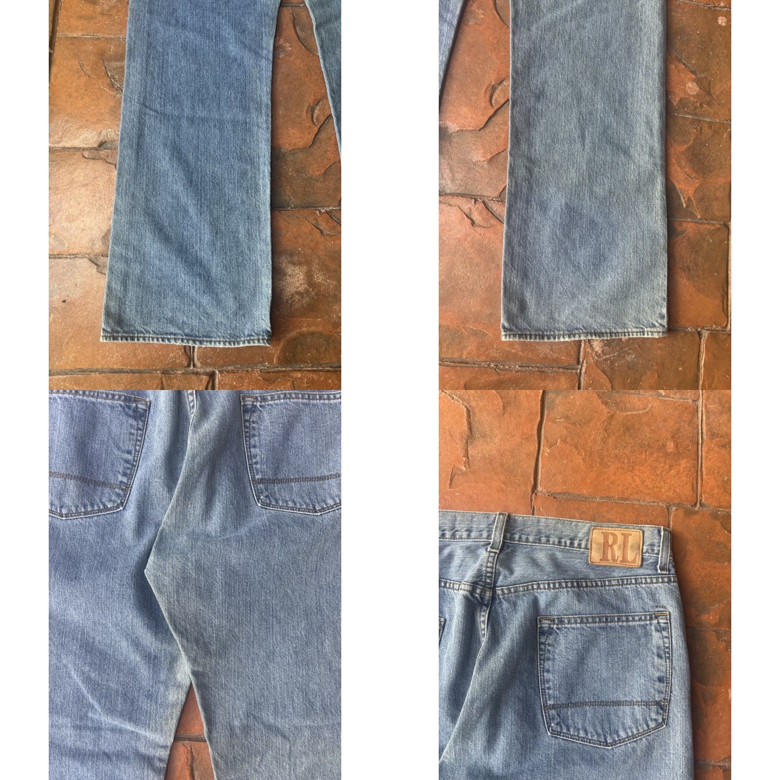 Polo Ralph Lauren VINTAGE Polo Ralph Lauren Jeans Mens 34x32 Blue Relaxed Straight denim 5-Pocket USA Classic 90s Mens Size US S / EU 44-46 / 1 - 8 Thumbnail