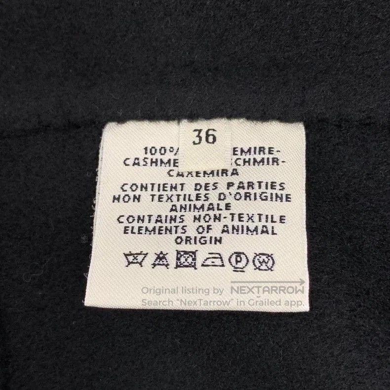 Hermes Hermes Black Cashmere Lapel Coat XS. Size US XS / EU 42 / 0 - 6 Thumbnail