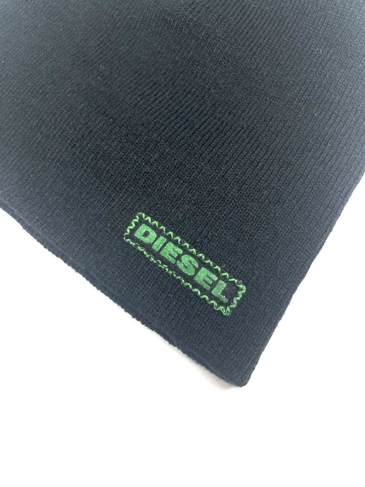 Diesel Diesel Y2K Vintage Logo Black Beanie Made in Italy 🇮🇹 Size ONE SIZE - 2 Thumbnail