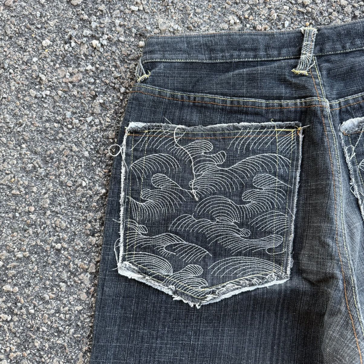 Japanese Brand × Jean × Vintage VINTAGE GUMU INTERNATIONAL BLACK JEAN DENIM PANTS Size US 32 / EU 48 - 13 Thumbnail