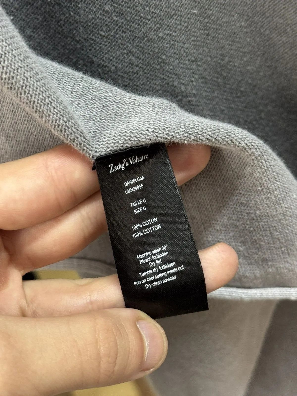 Zadig & Voltaire Zadig & Voltaire merino butterfly rhinestones avantgarde Size L / US 10 / IT 46 - 9 Thumbnail