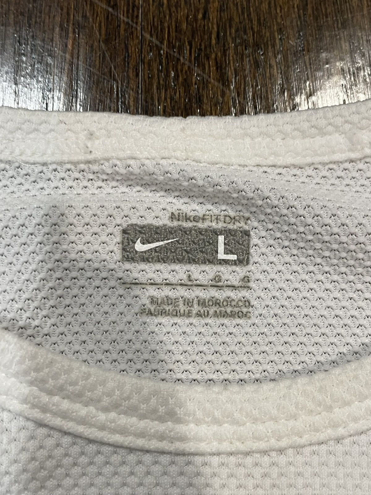 Nike 2000s White Nike Dri-Fit Shirt Size US L / EU 52-54 / 3 - 3 Thumbnail