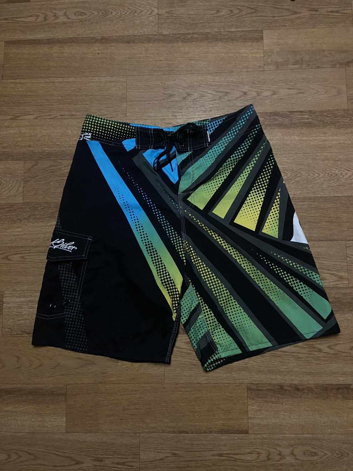 Quiksilver 💥Offers💥Quiksilver Vintage Y2K Shorts Spellout Hype Rare Size US 32 / EU 48 - 4 Thumbnail