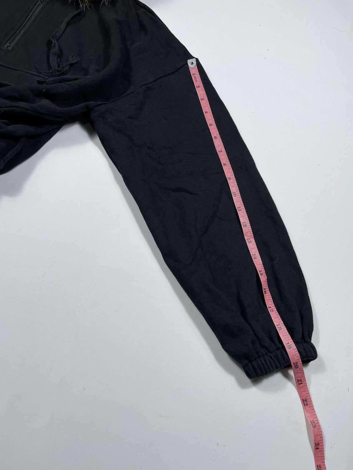 Japanese Brand Black Cropped Fur Hoodie lgb style S-M Size US S / EU 44-46 / 1 - 9 Thumbnail