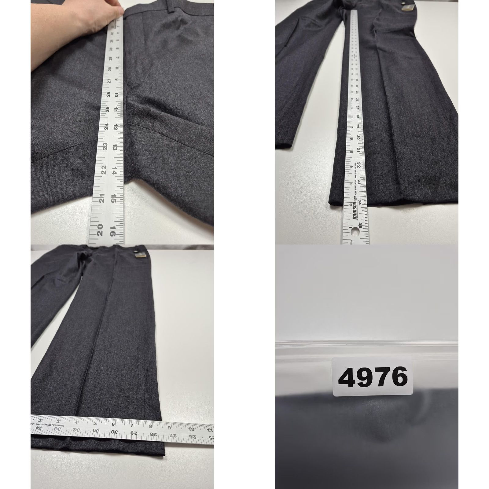 Ralph Lauren VTG Lauren Ralph Lauren Dress Pants Men's 40x34 Gray Wool Flat Front NWT Office Size US 40 / EU 56 - 8 Thumbnail