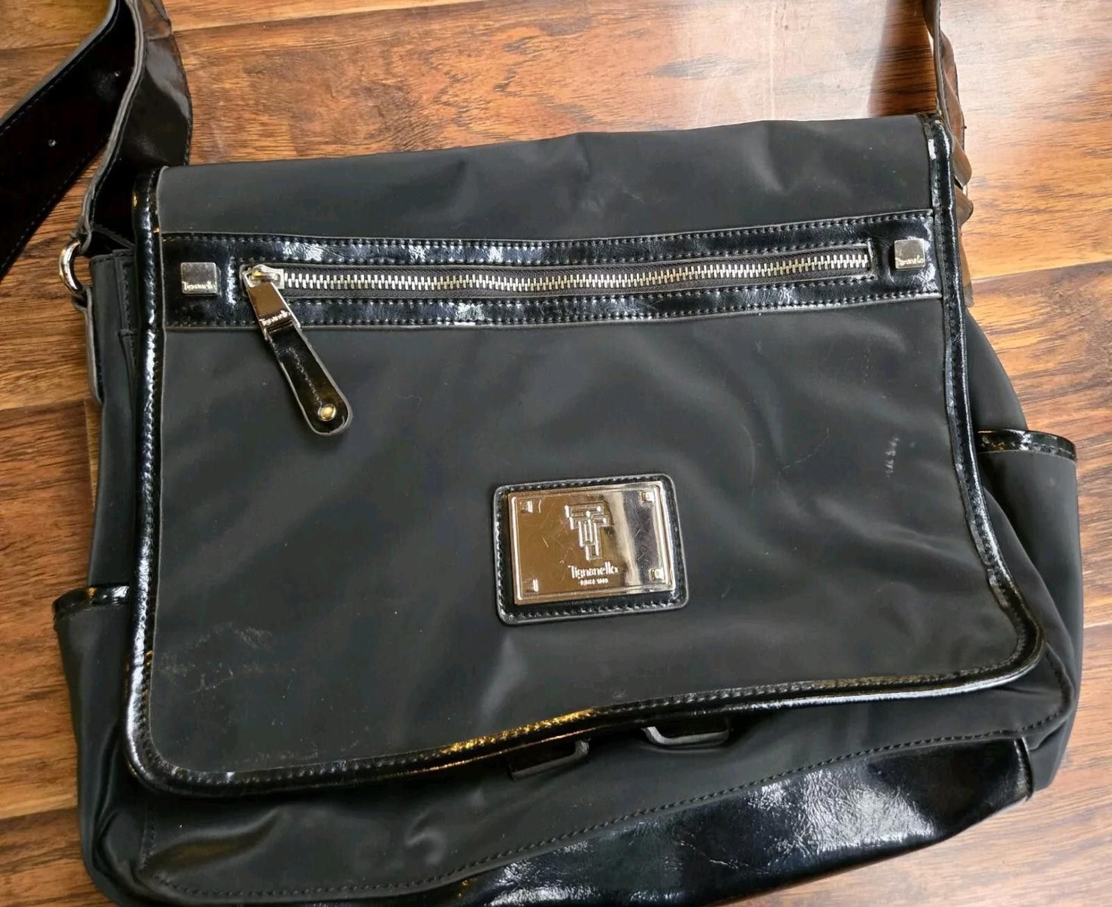 Other Tignanello Messenger Shoulder Bag Black Yellow Interior Lap Size ONE SIZE - 5 Thumbnail