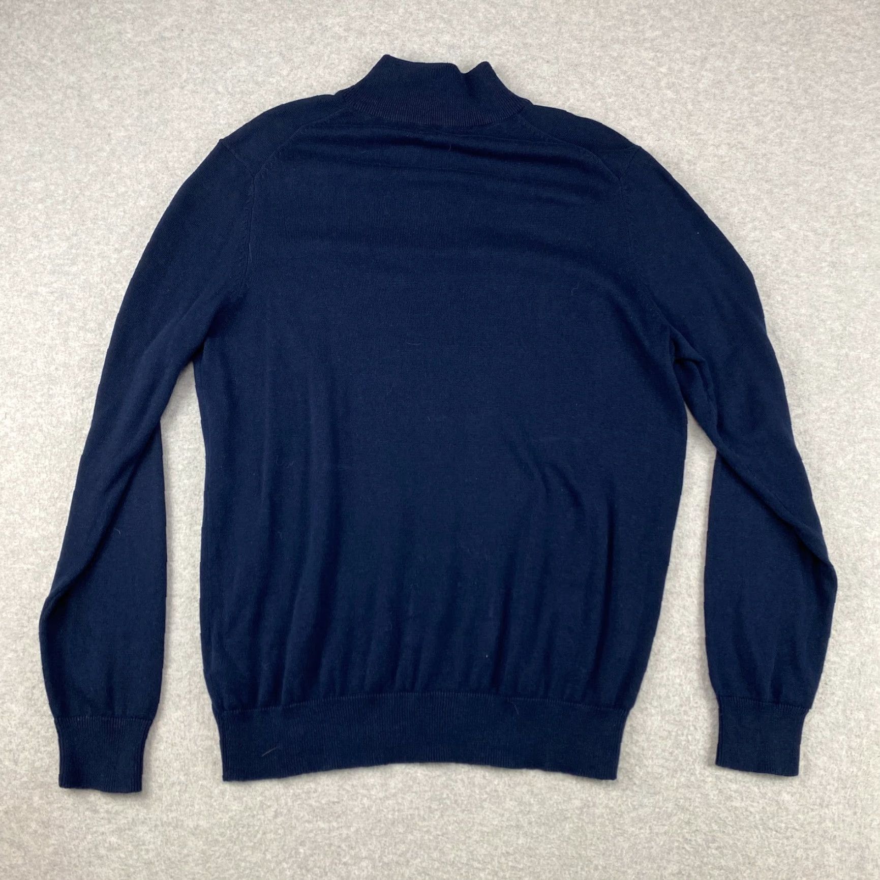 Vintage Telluride Clothing Company Sweater Mens Large L Navy 1/4 Zip Knit Long Sleeve Blue Cotton Knit Pullover Shirt Mens L Knit Logo Modern 90s? Size US L / EU 52-54 / 3 - 3 Thumbnail