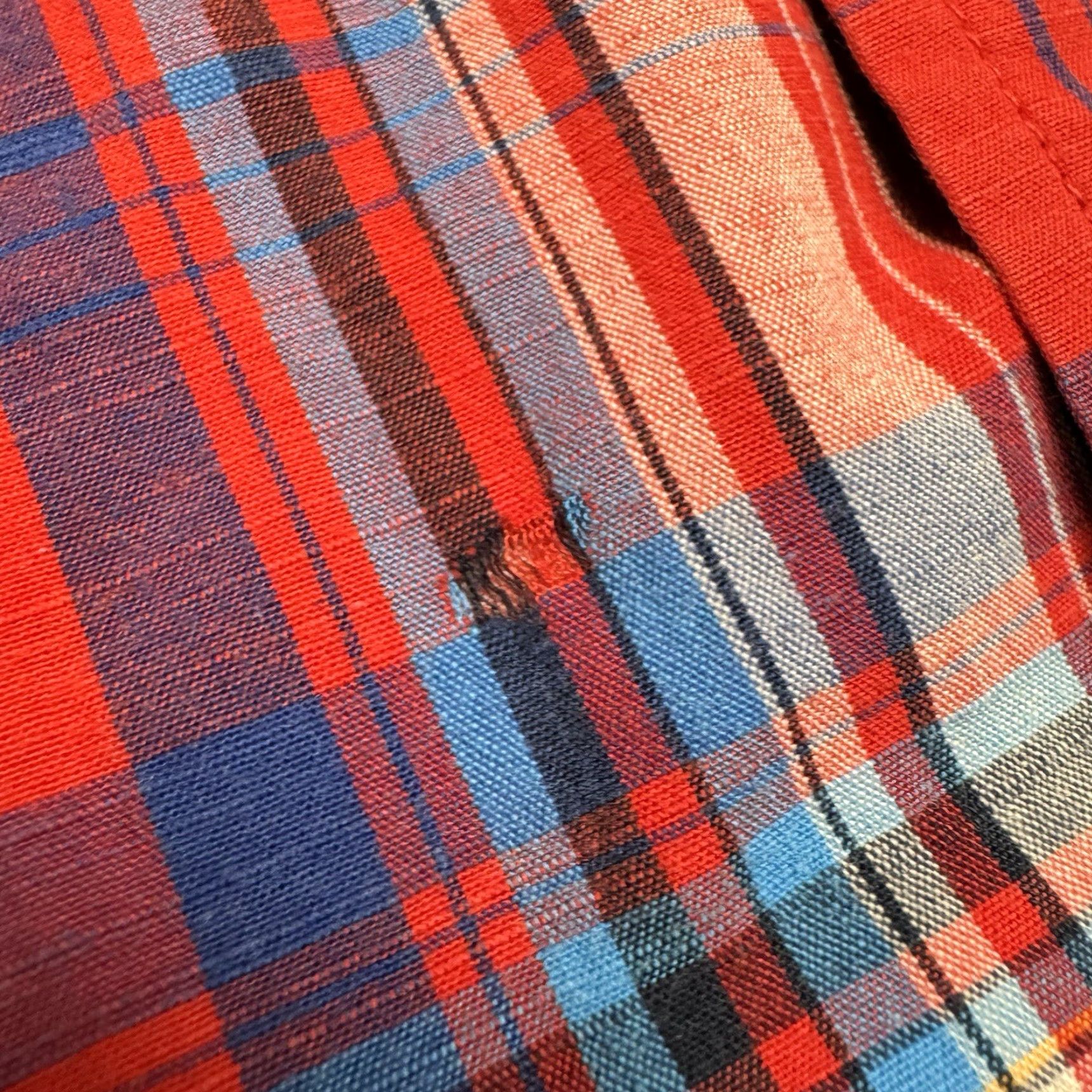Prana prAna Shirt Men L Red Plaid Short Sleeve Button-Up Outdoor Casual Light Size US 33 - 3 Thumbnail