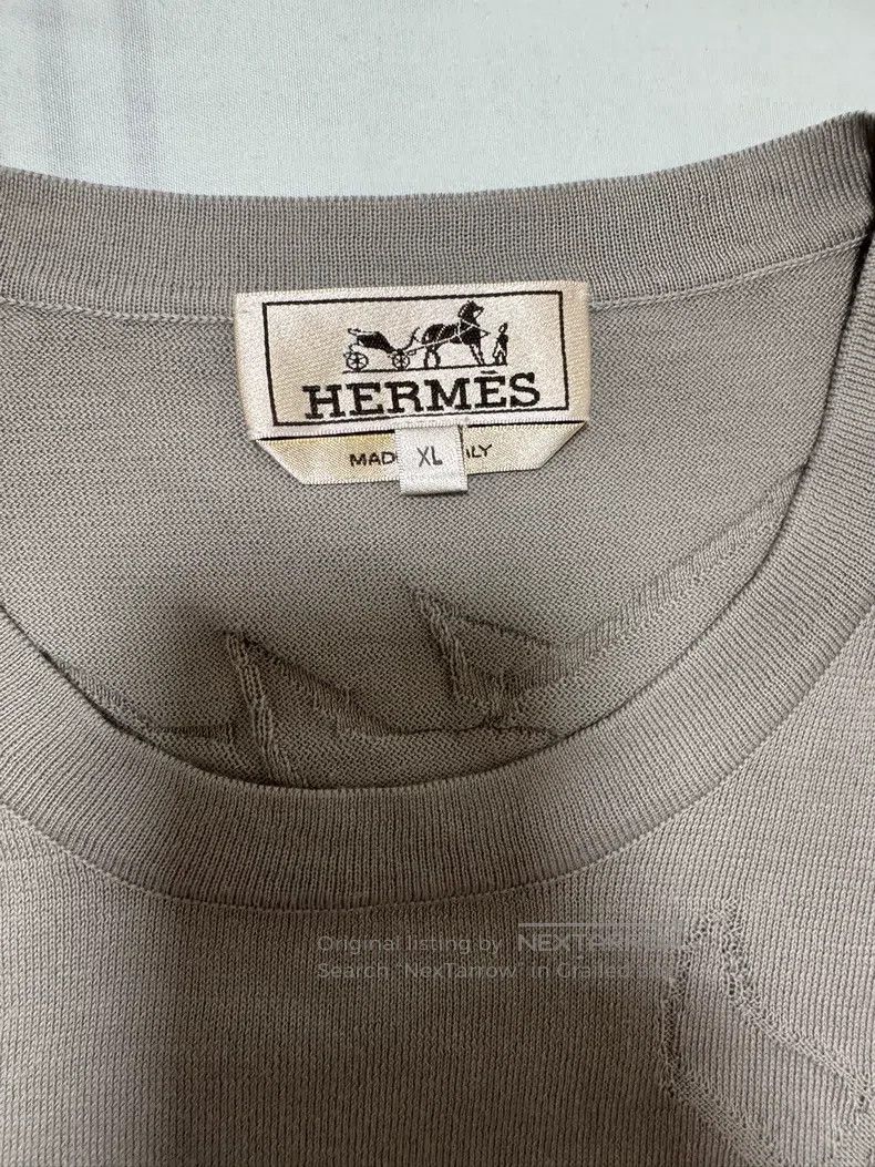 Hermes Hermes Knitted short-sleeved shirt Size US XL / EU 56 / 4 - 6 Thumbnail