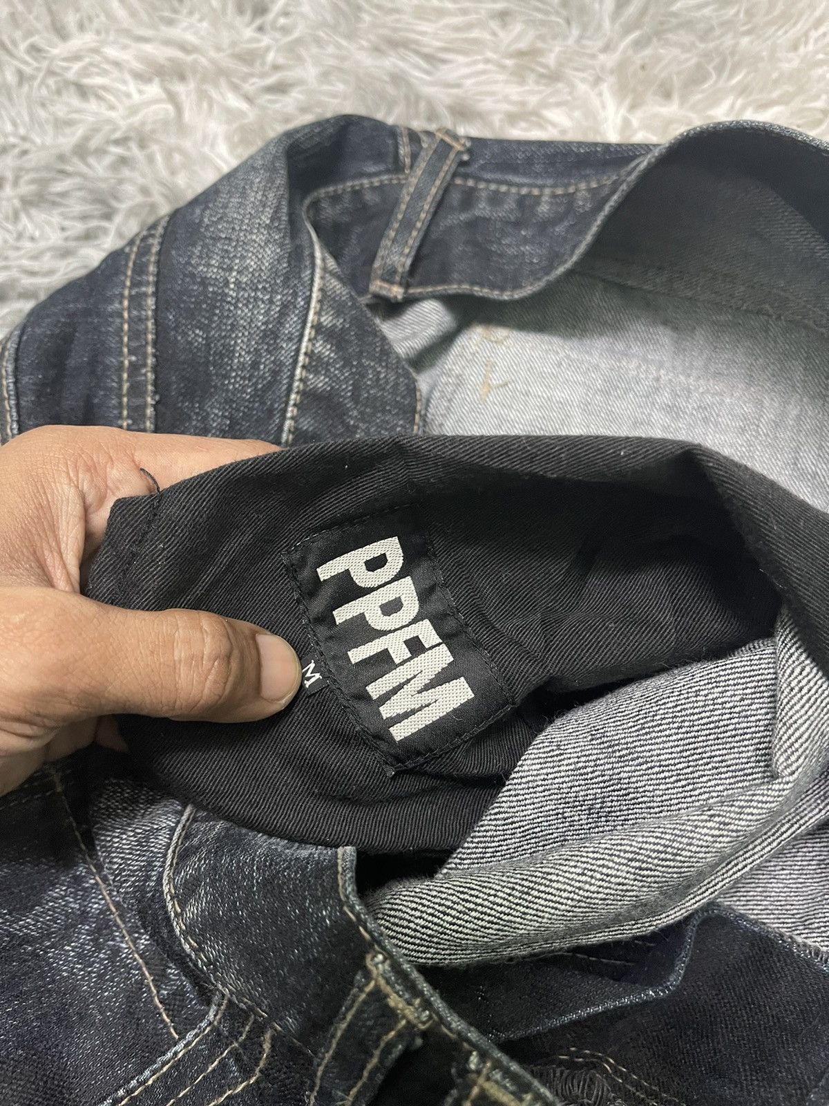 PPFM 2000s PFFM WASHABLE DENIM RARE DESIGN Size US 32 / EU 48 - 8 Thumbnail