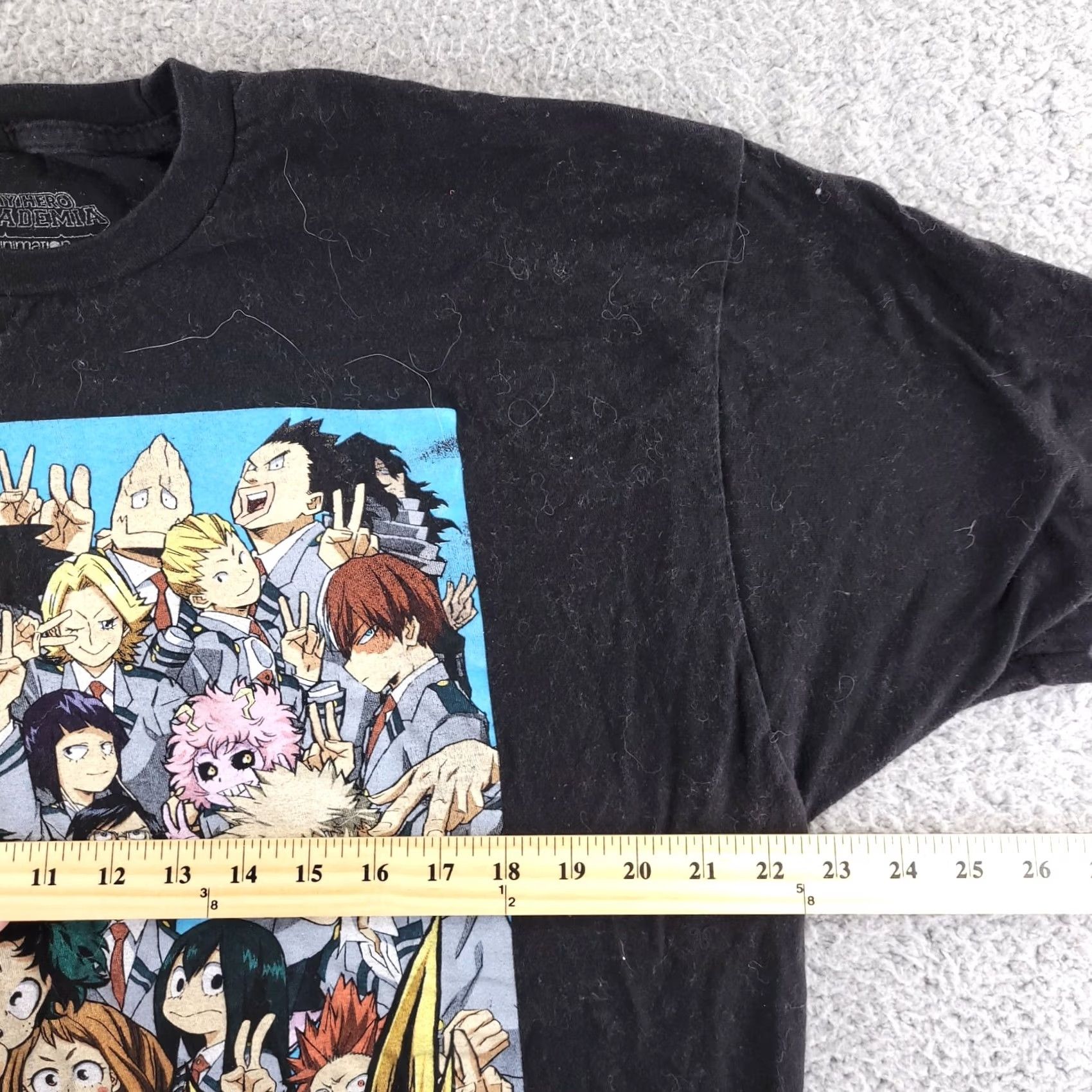 Vintage Funimation My Hero Academia T Shirt Mens XL Black Graphic Short Sleeve Logo Official Size US XL / EU 56 / 4 - 5 Thumbnail