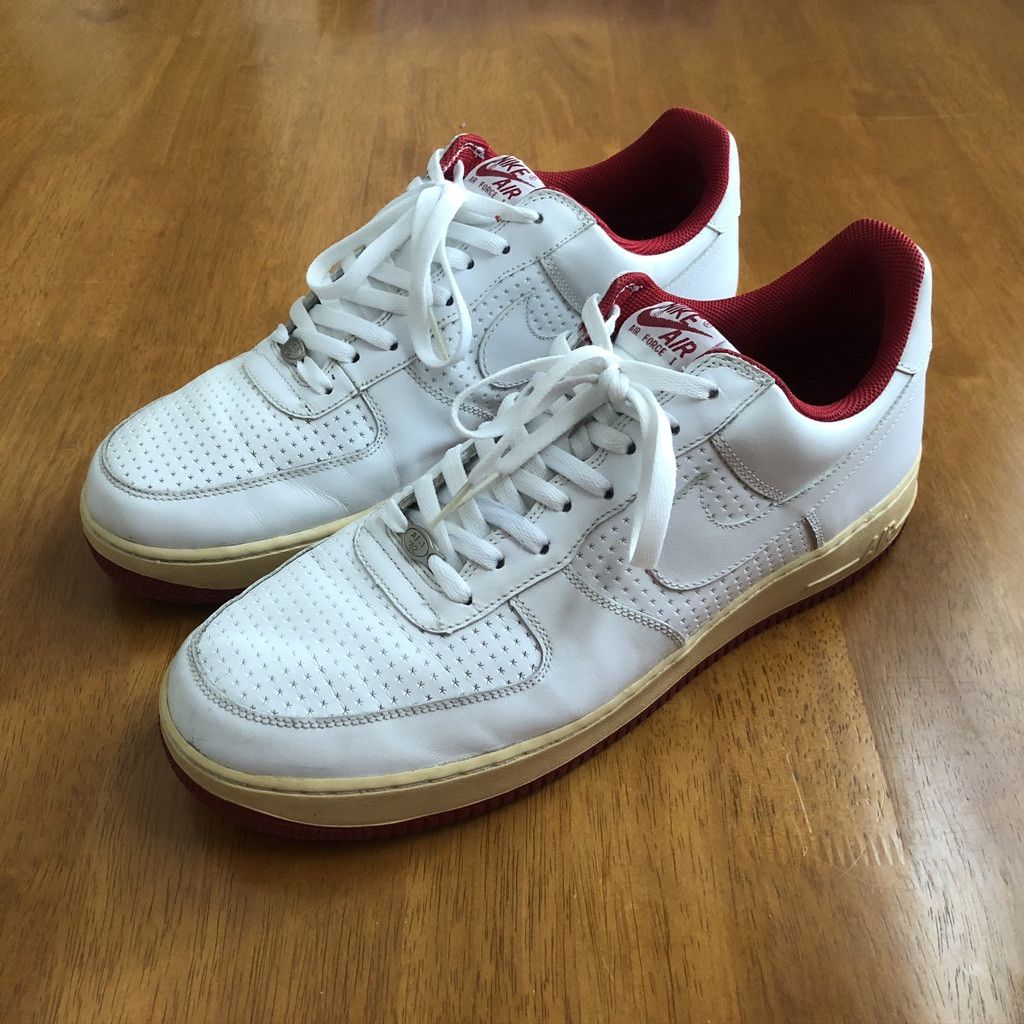 Nike × atmos 2006 Atmos x Nike Air Force 1 AF1 White / Red Size US 13 / EU 46 - 2 Thumbnail