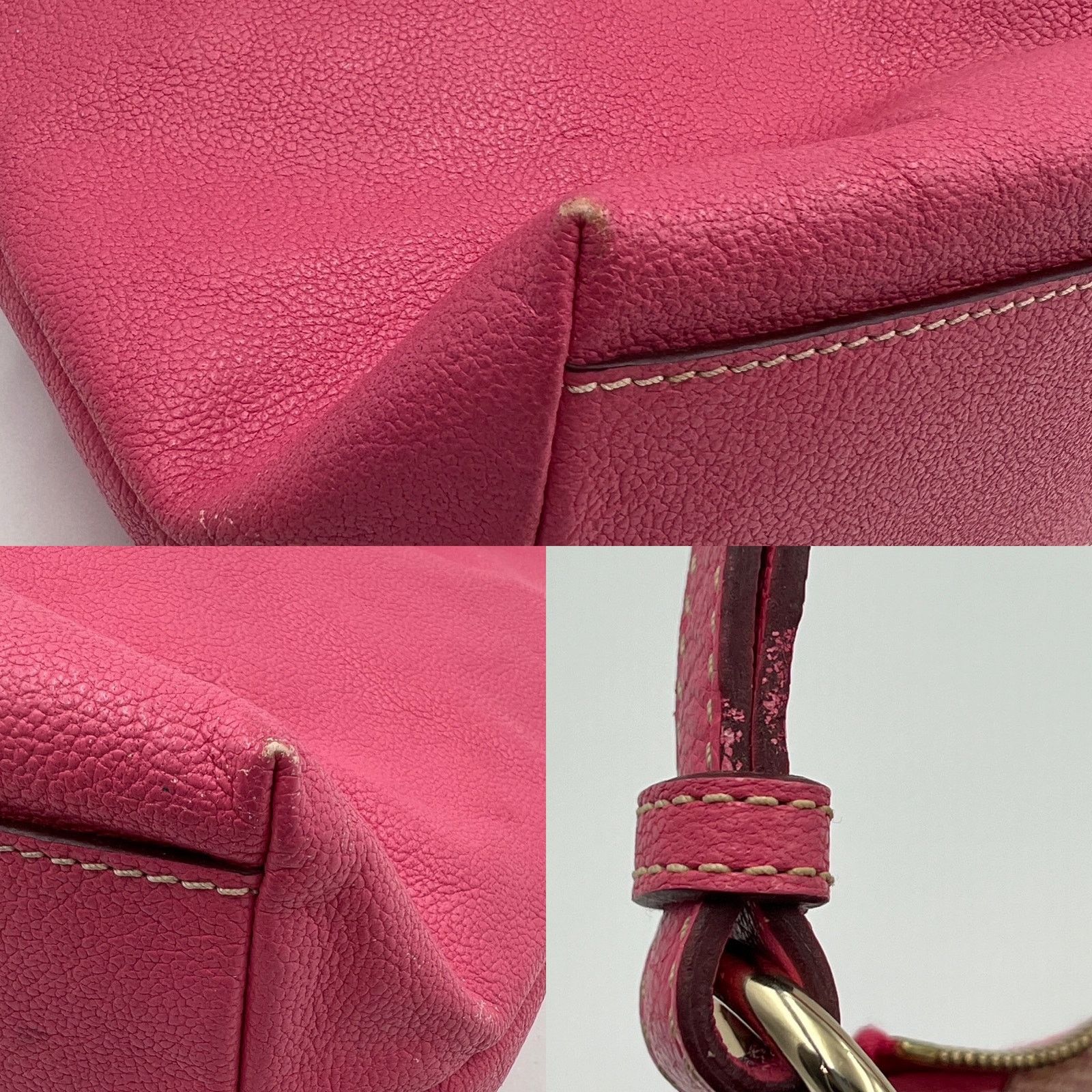 Dooney & Bourke Dooney and Bourke Dillen Zipper Pocket Small Hobo Bag Pink Size ONE SIZE - 9 Thumbnail