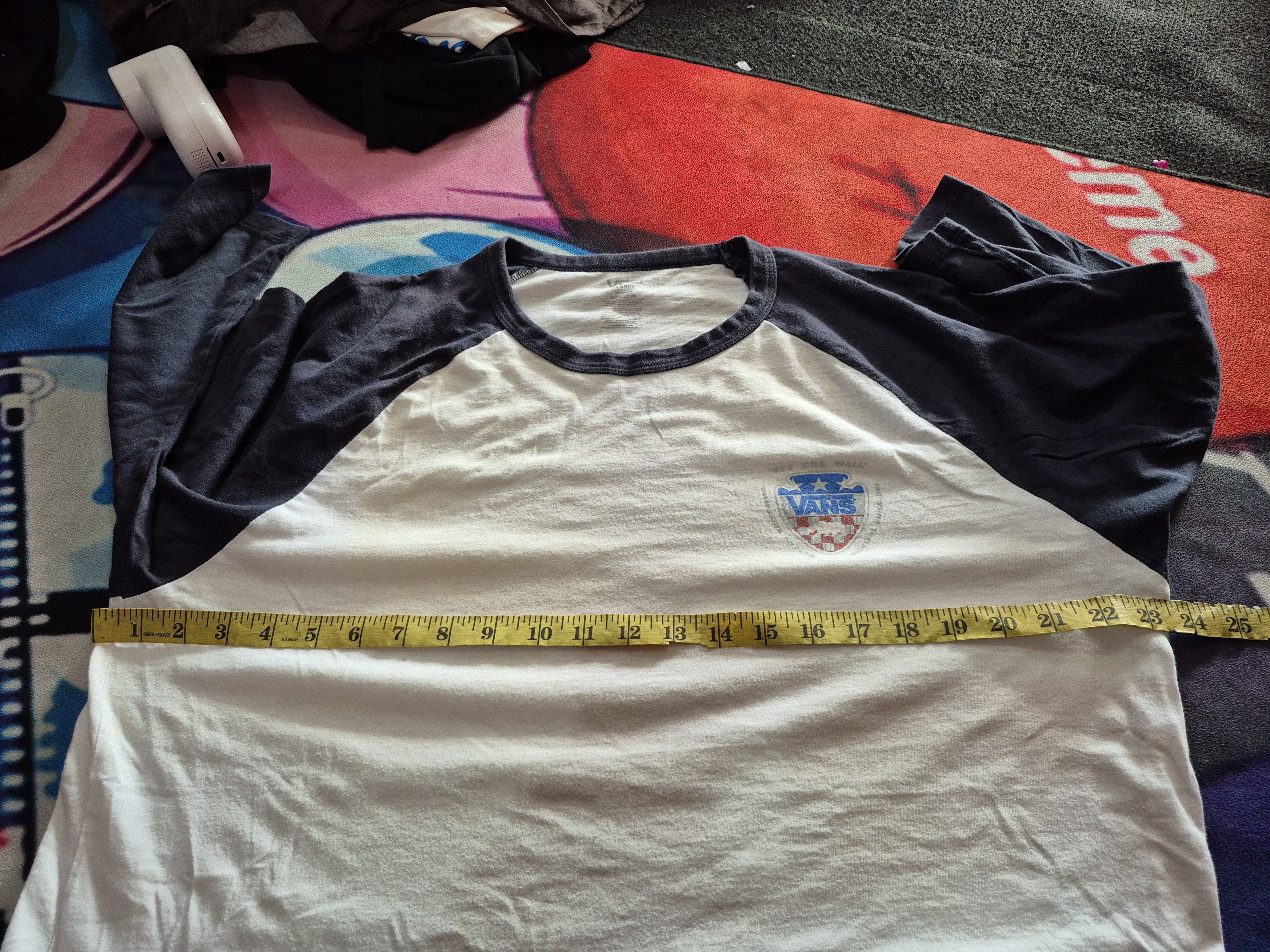 Vans 🔥 Vans Skate Streetwear Three Quarter Tee Size US XL / EU 56 / 4 - 12 Thumbnail