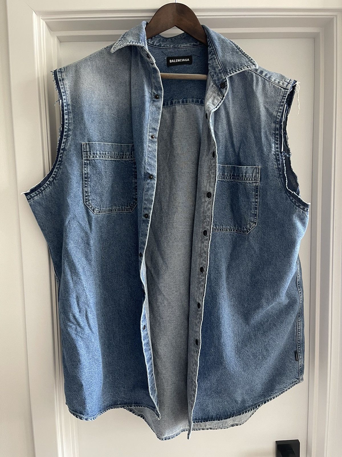Balenciaga Balenciaga Hybrid 3-in-1 Vest + Hoodie Shirt Size US XL / EU 56 / 4 - 4 Thumbnail